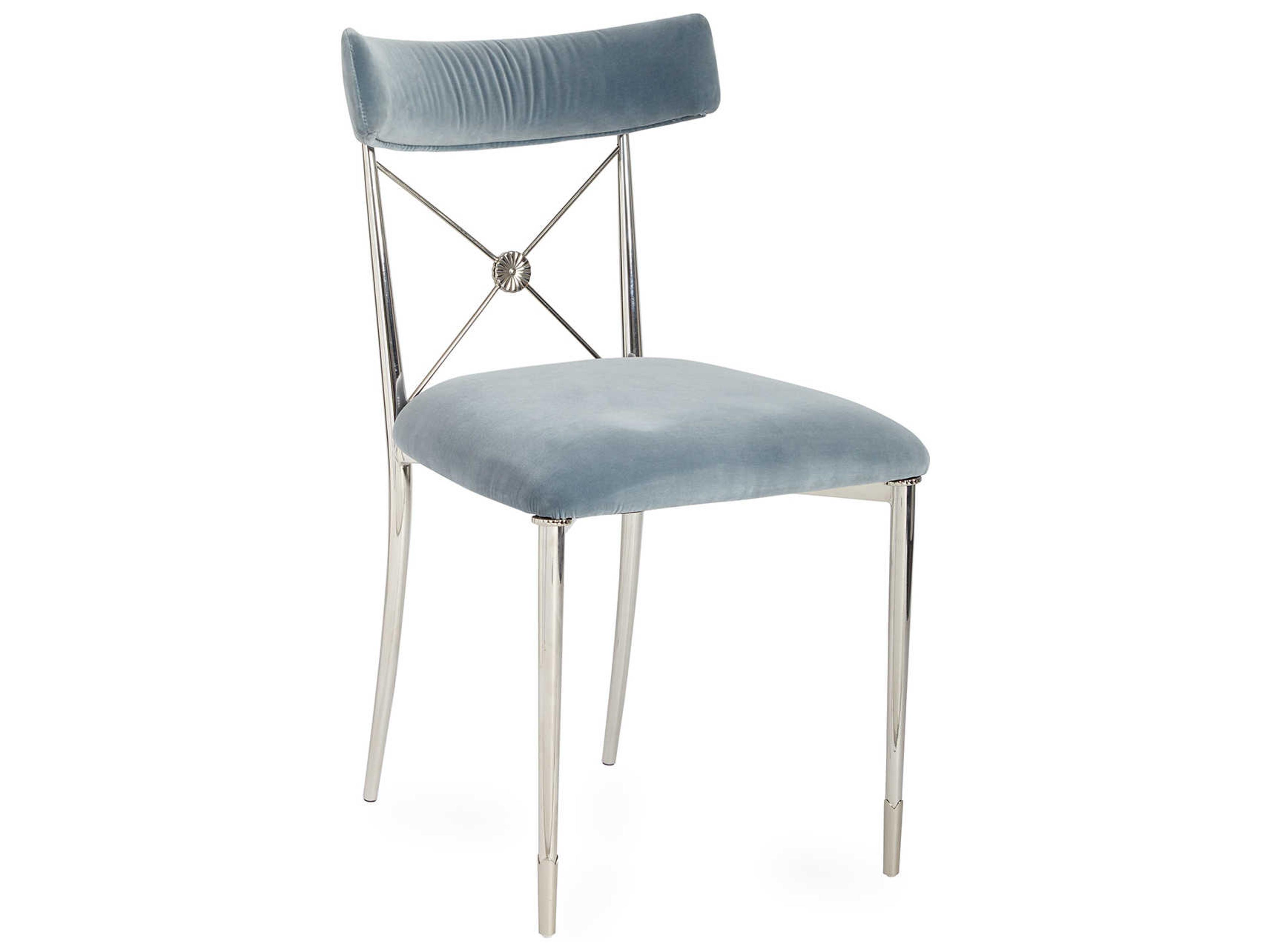 Jonathan Adler Rider Blue Side Dining Chair