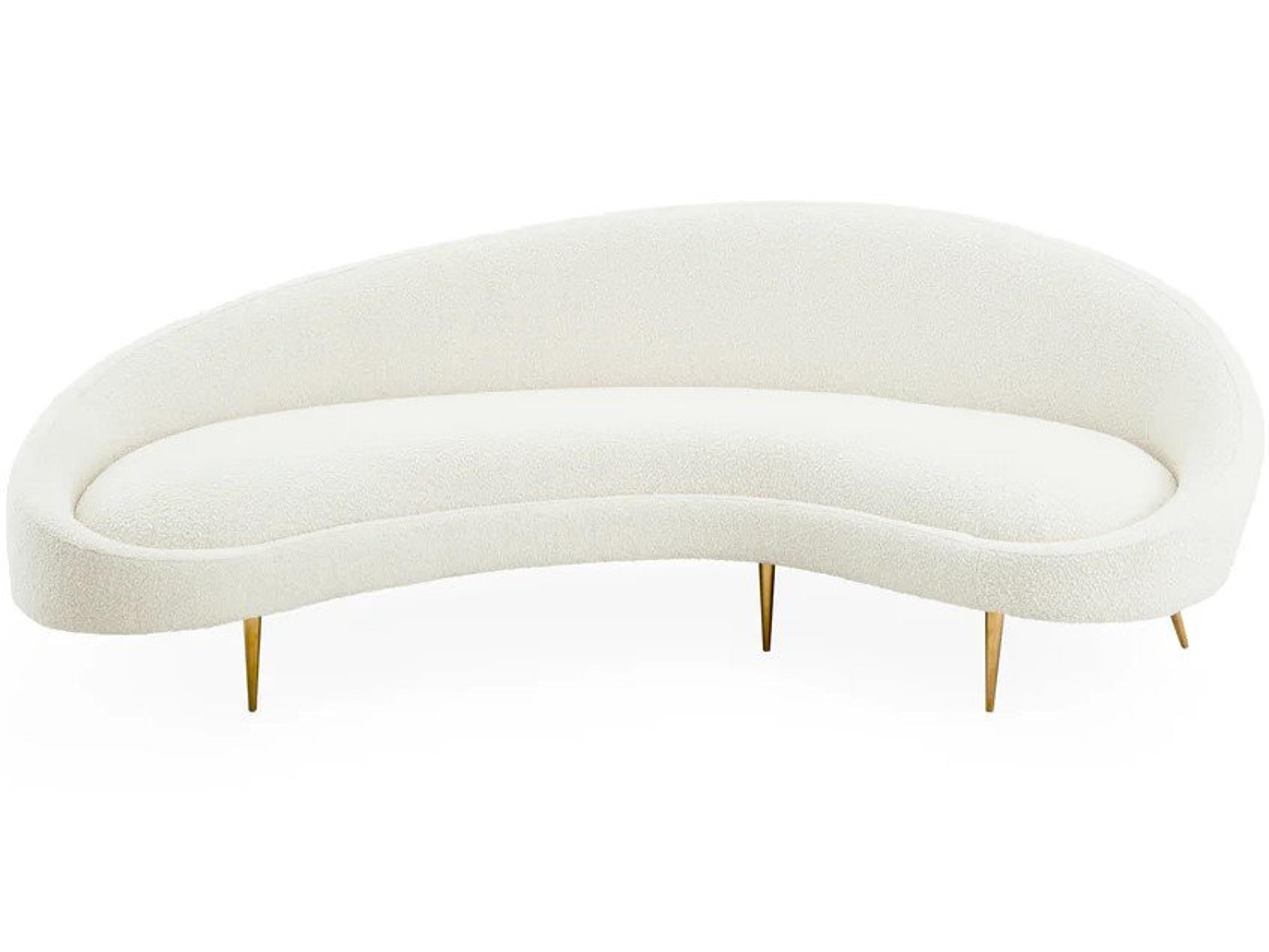 Jonathan Adler Ether White Upholstered Sofa