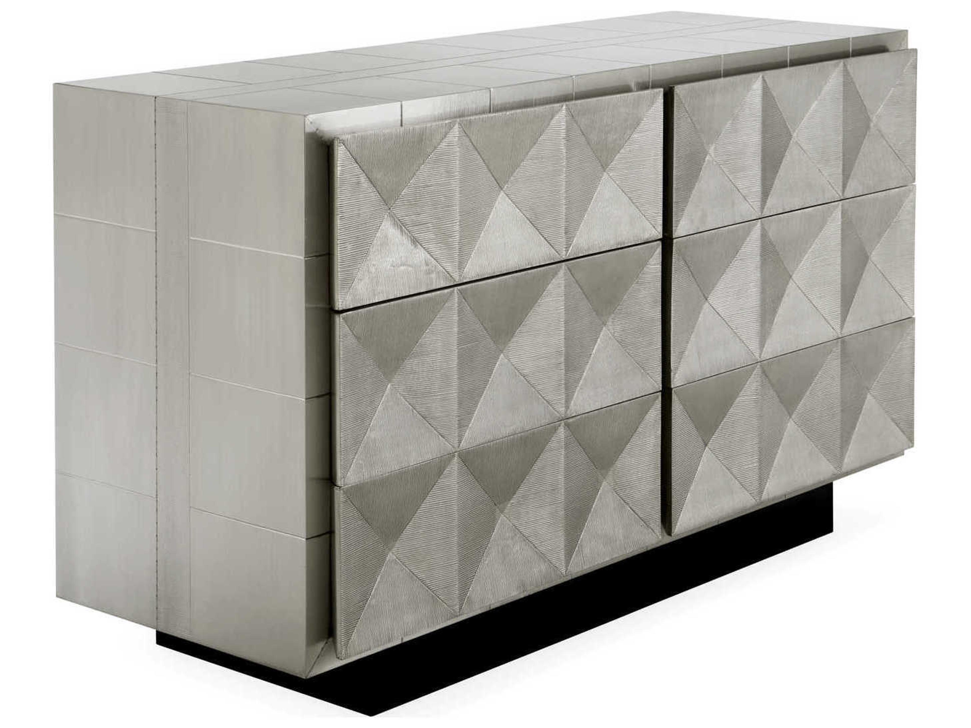 Jonathan Adler Talitha 6-Drawers Silver Double Dresser