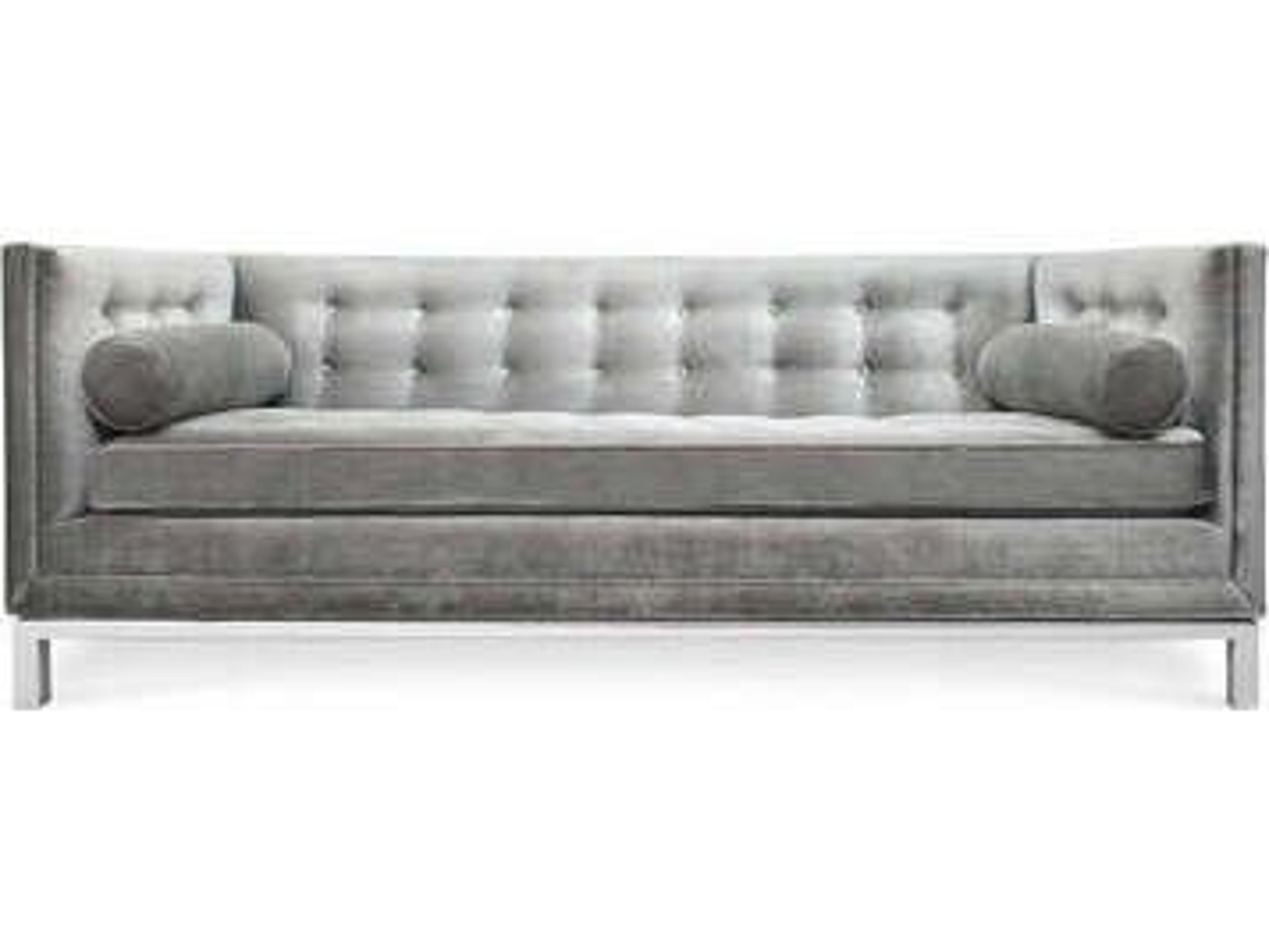 Jonathan Adler Lampert Gray Upholstered Sofa