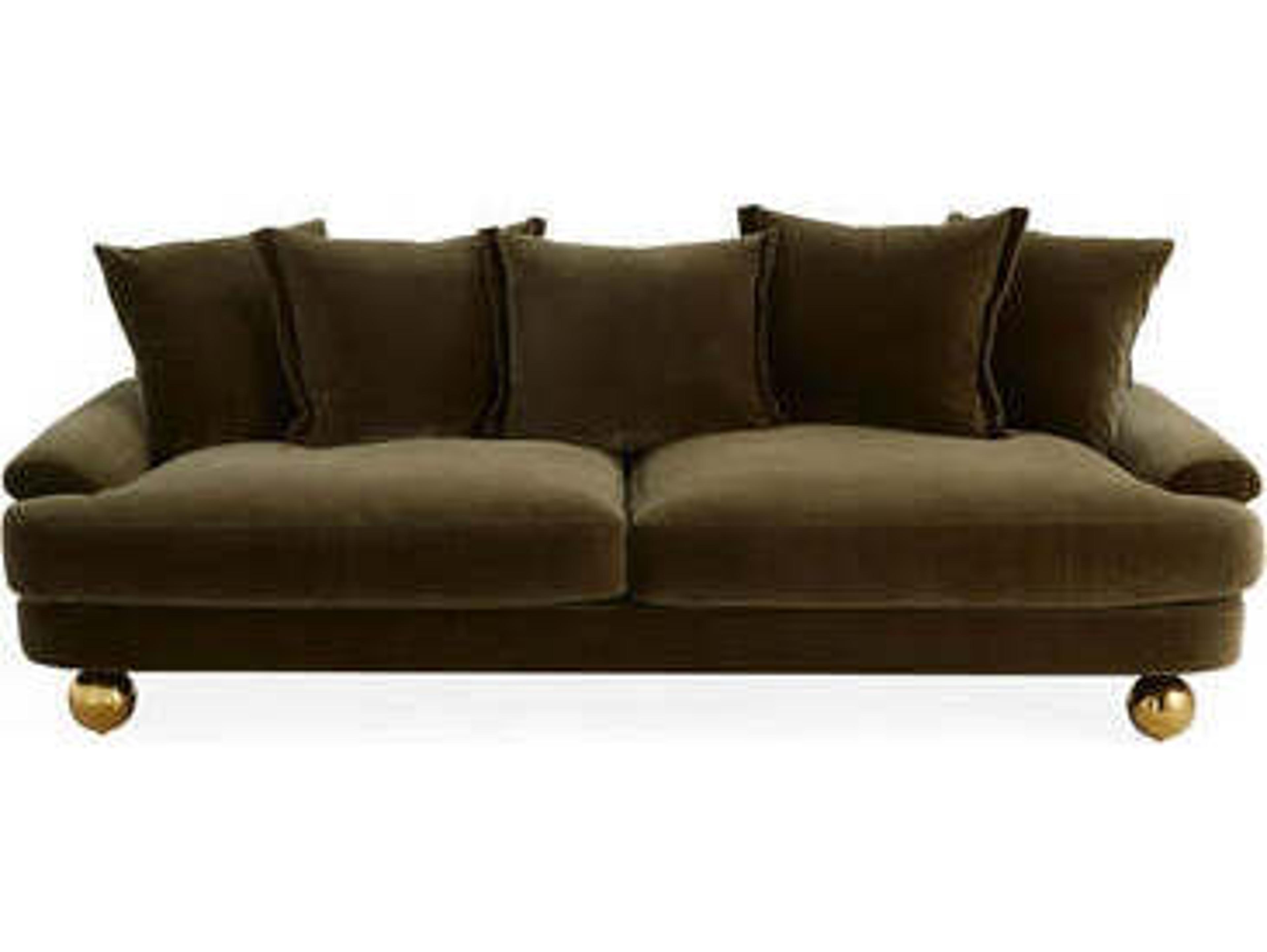 Jonathan Adler Greenwich Green Upholstered Sofa
