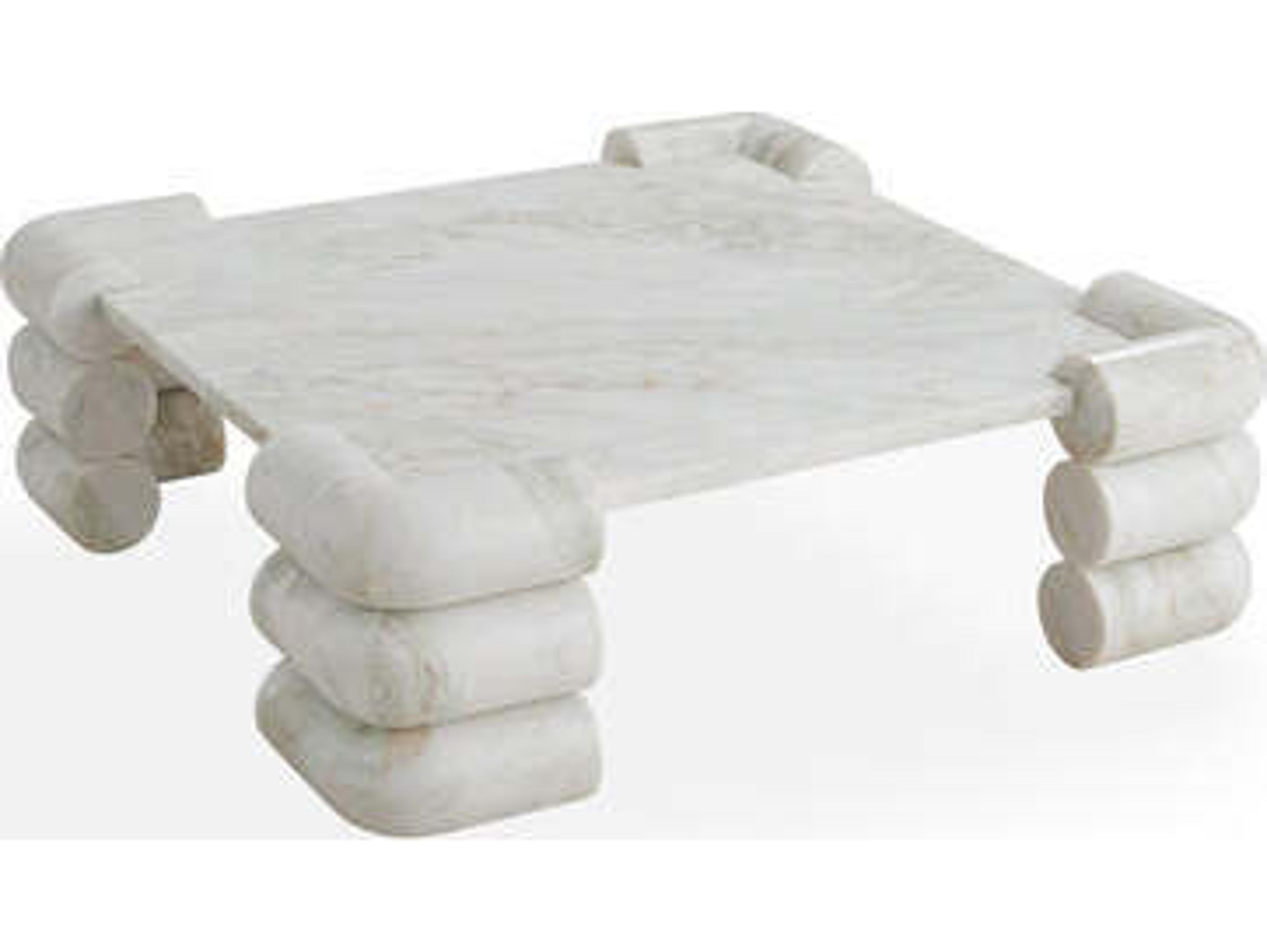 Jonathan Adler Circuit Square Marble Coffee Table