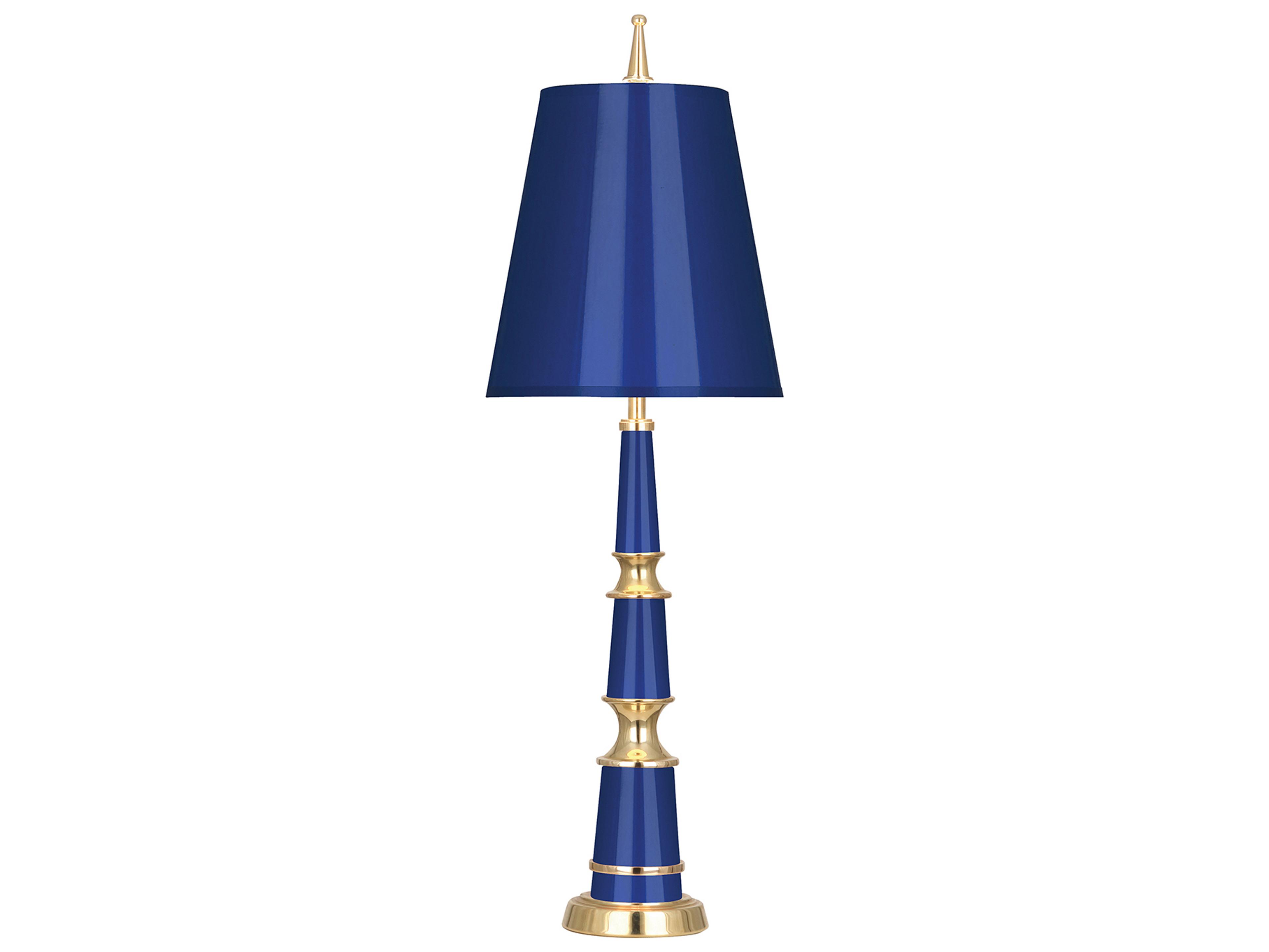 Jonathan Adler Versailles Navy brass Blue Buffet Lamp
