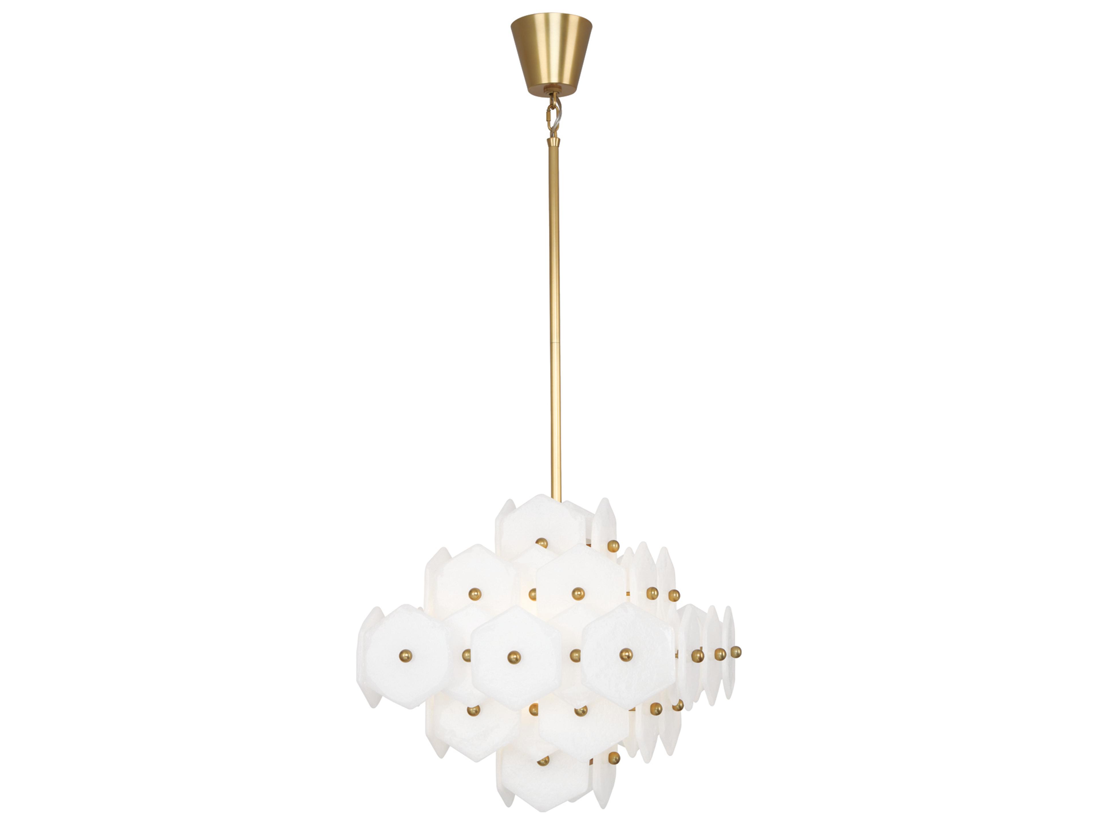 Jonathan Adler Vienna Gold Round Chandelier