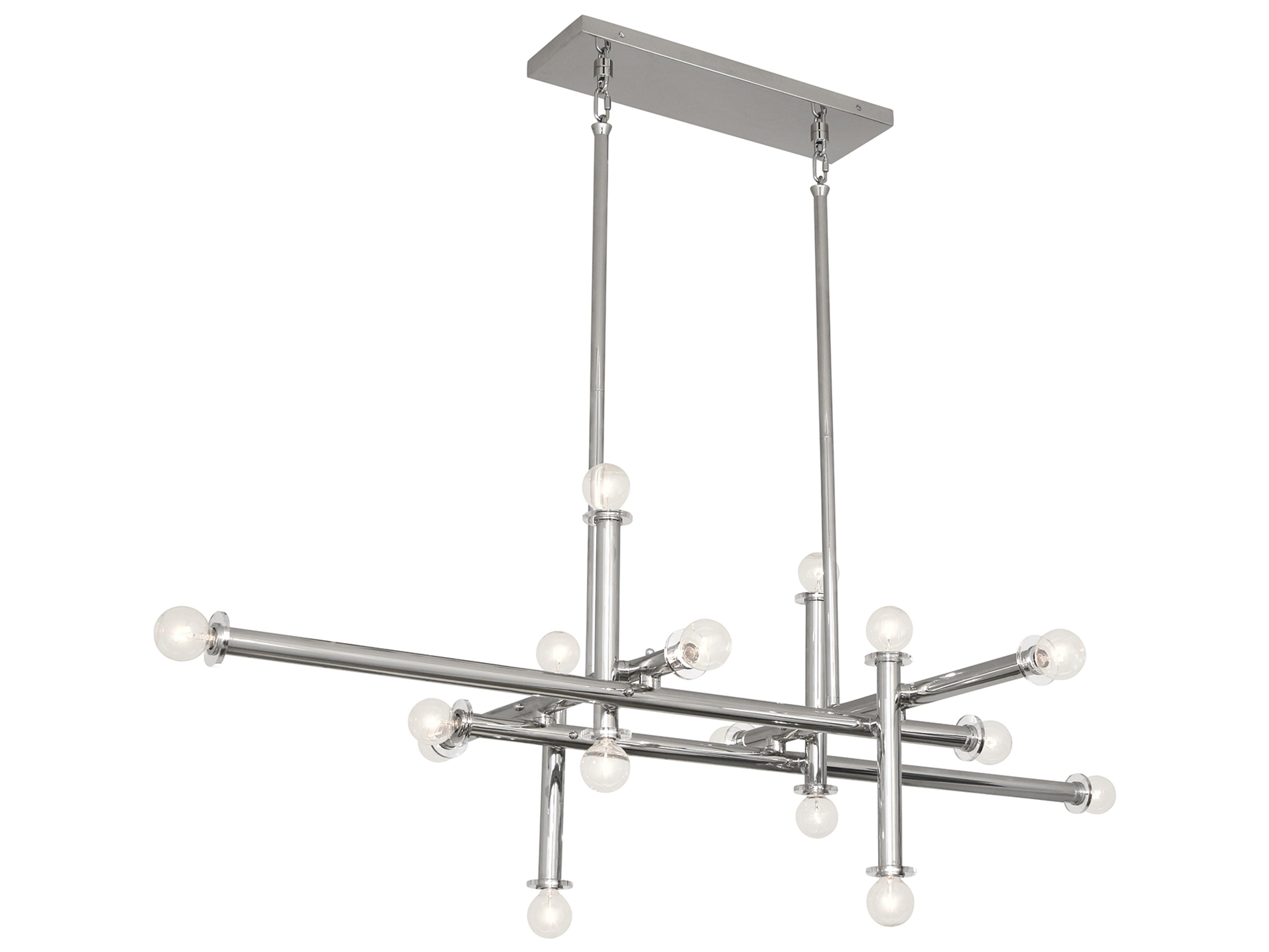 Jonathan Adler Milano Nickel Chandelier