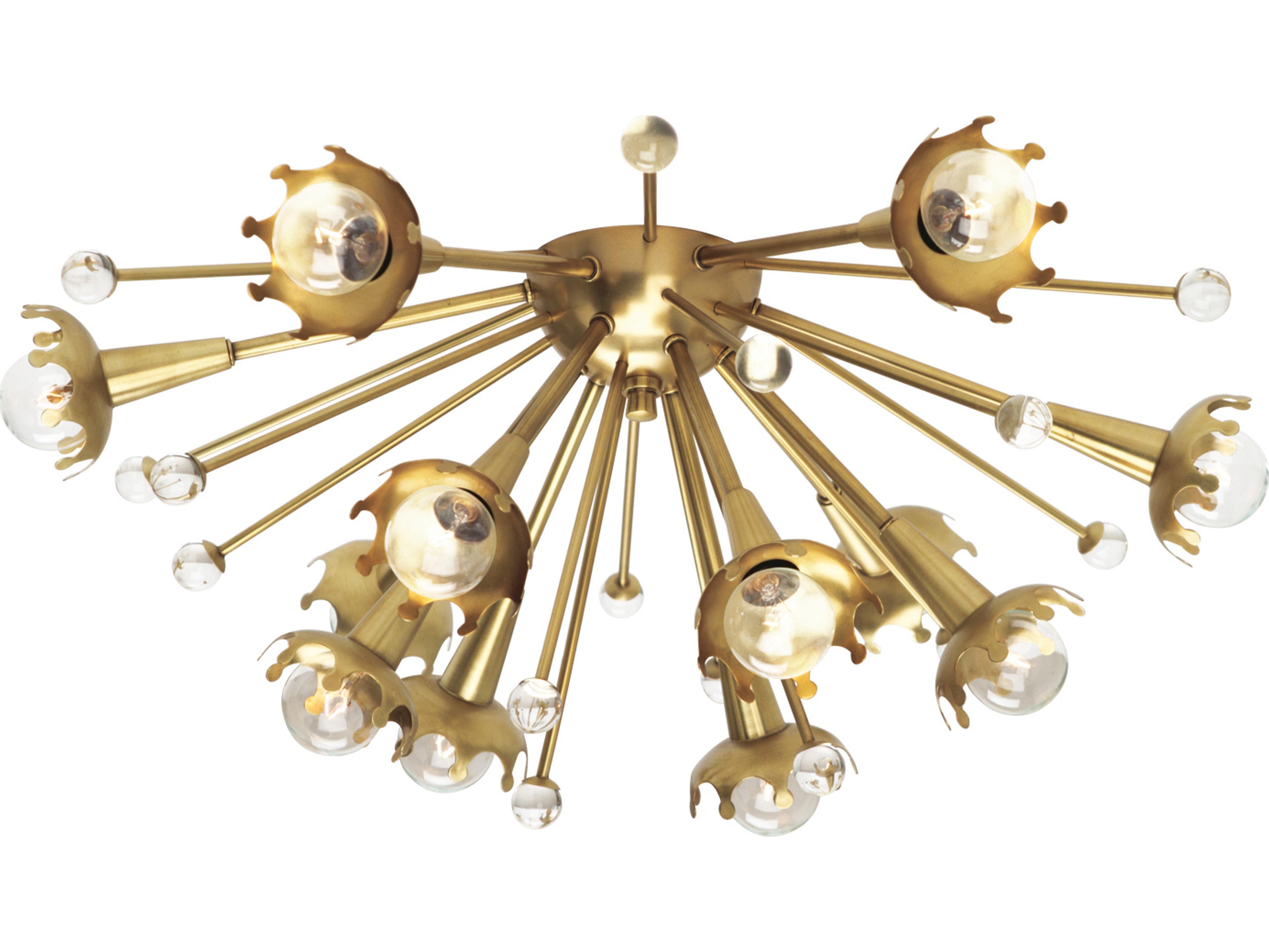 Jonathan Adler Sputnik Brass Flush Mount