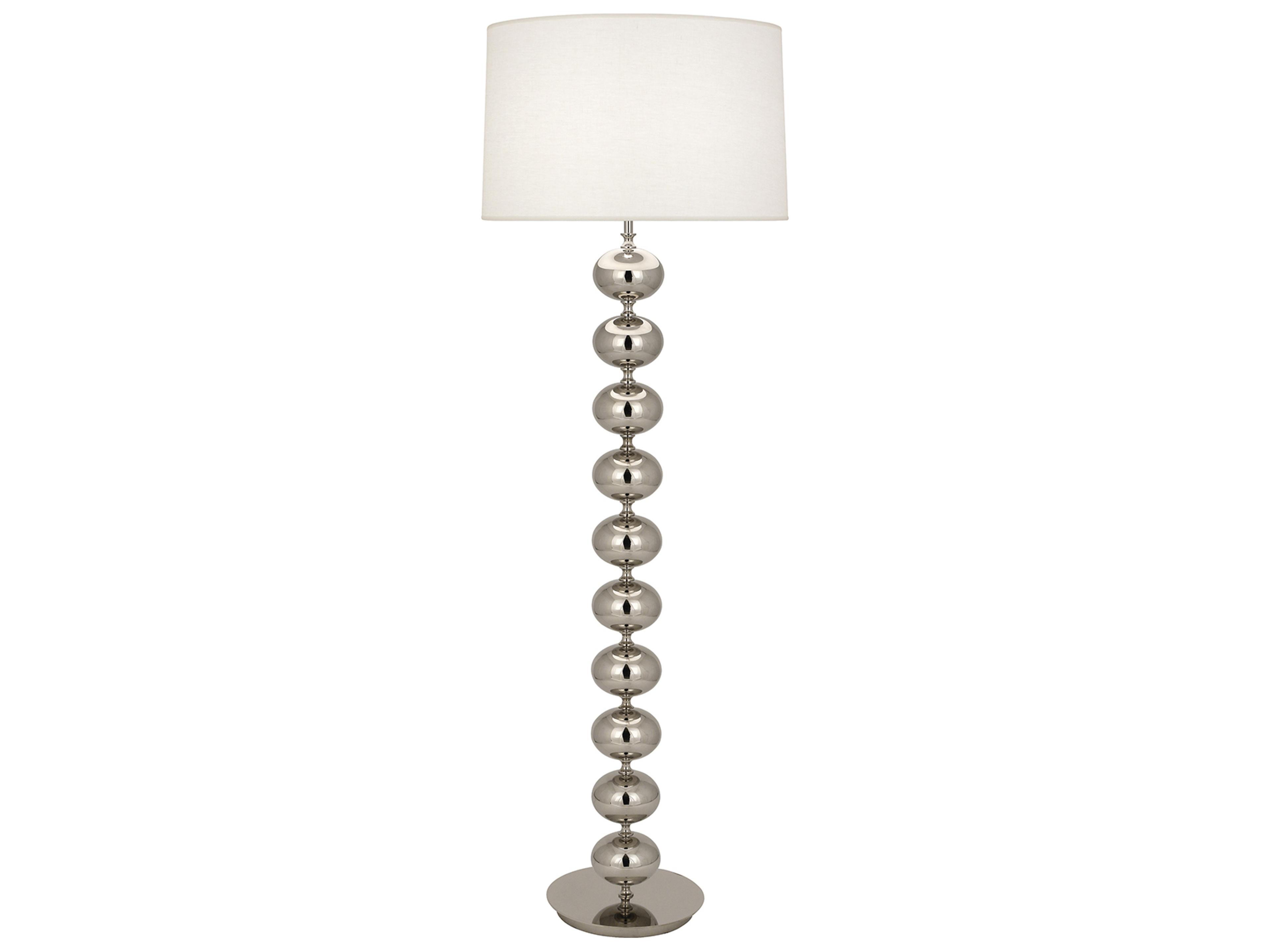Jonathan Adler Hollywood Polished Nickel Floor Lamp