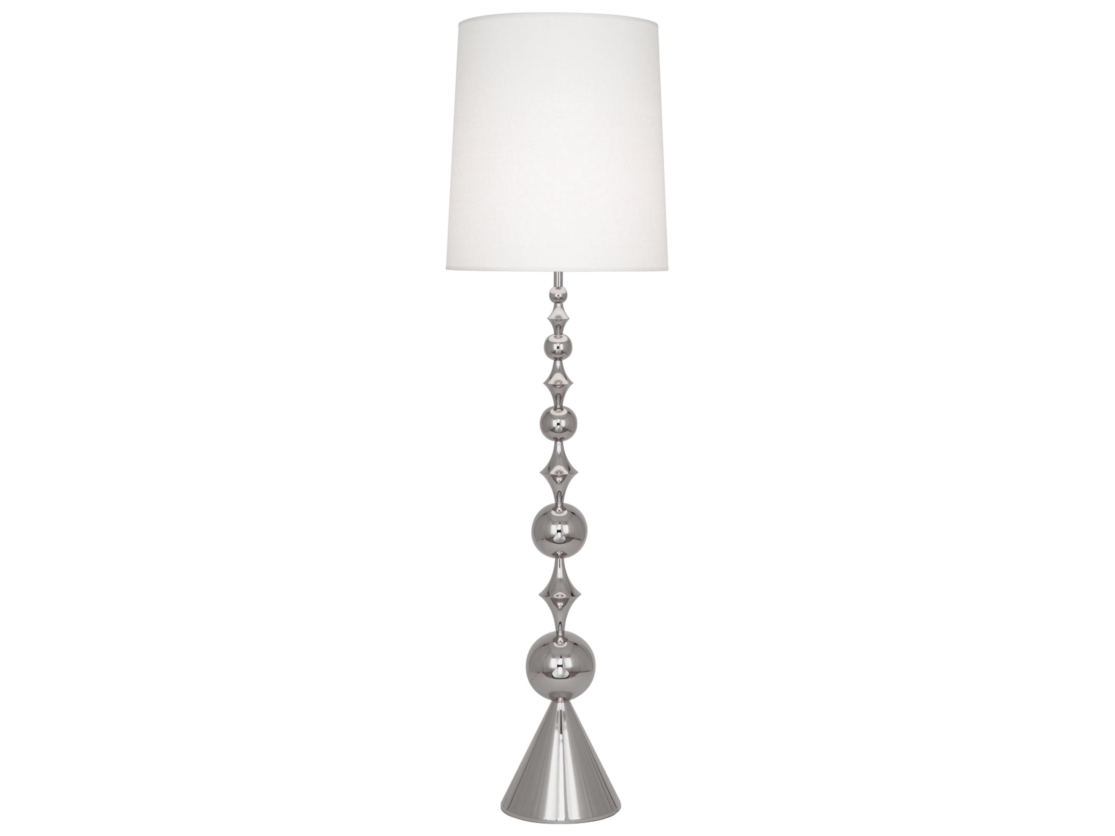 Jonathan Adler Harlequin Nickel Floor Lamp