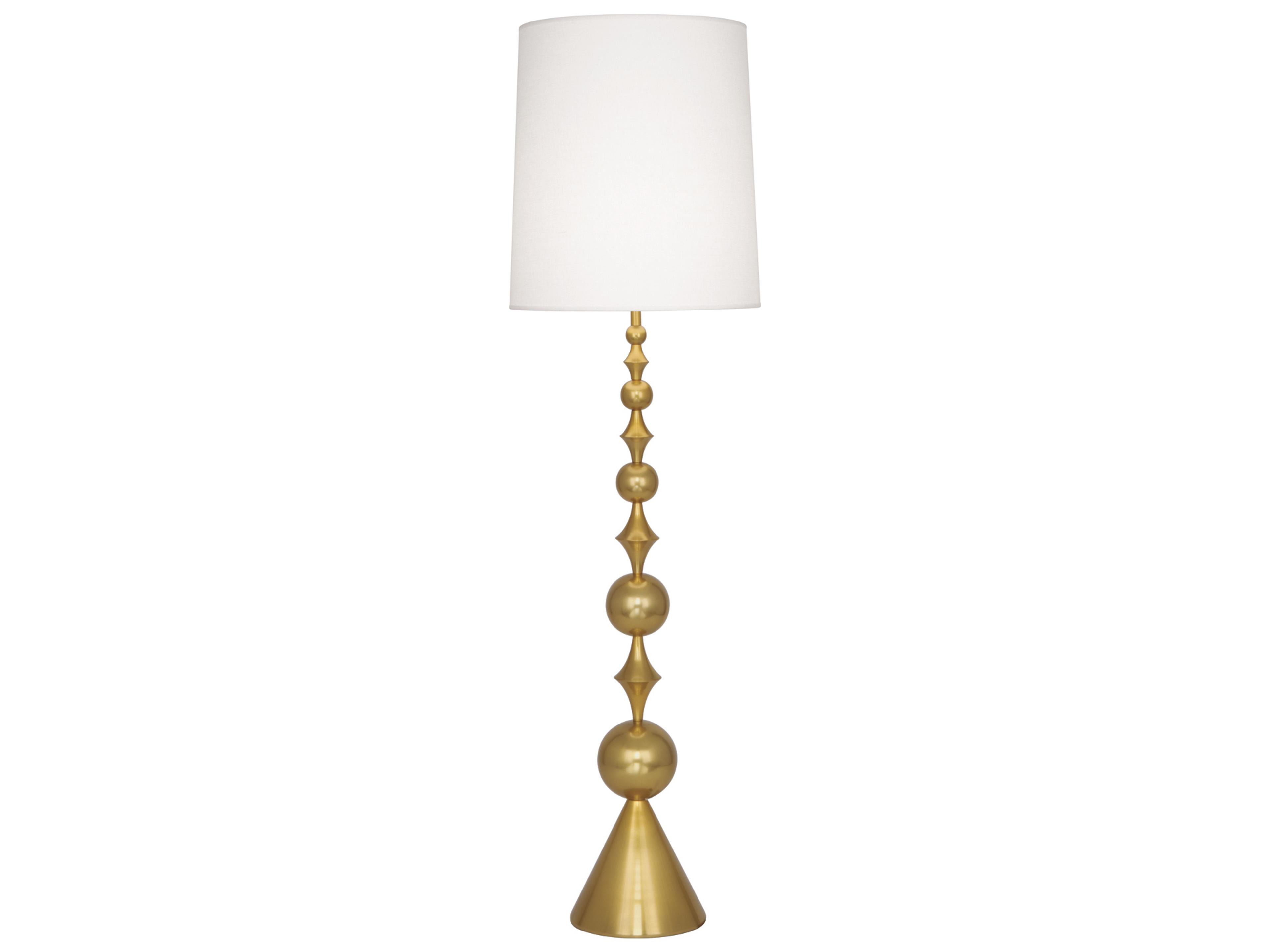 Jonathan Adler Harlequin Antique Brass Floor Lamp