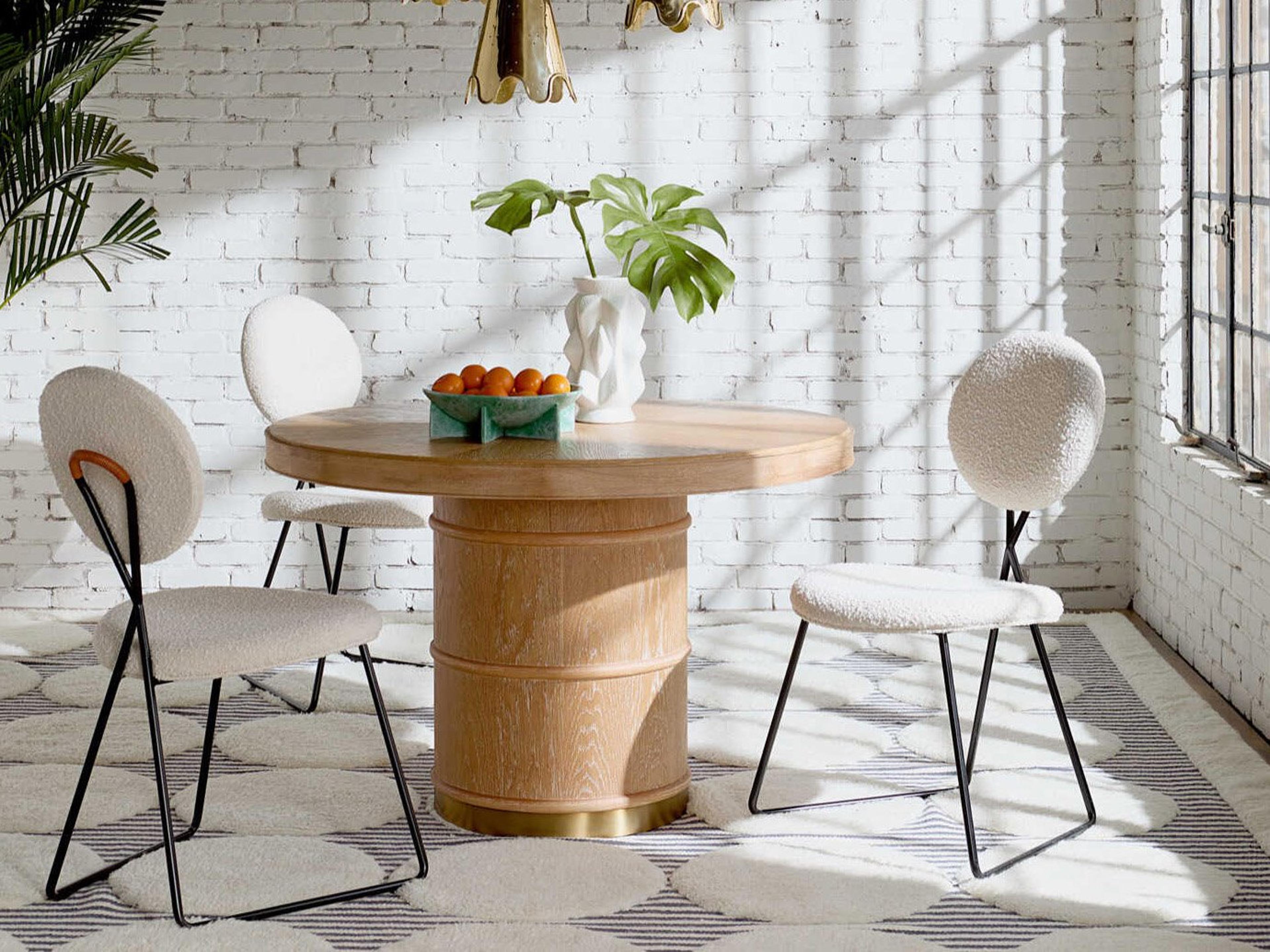 Jonathan Adler Caprice Brown Oak Dining Room Set