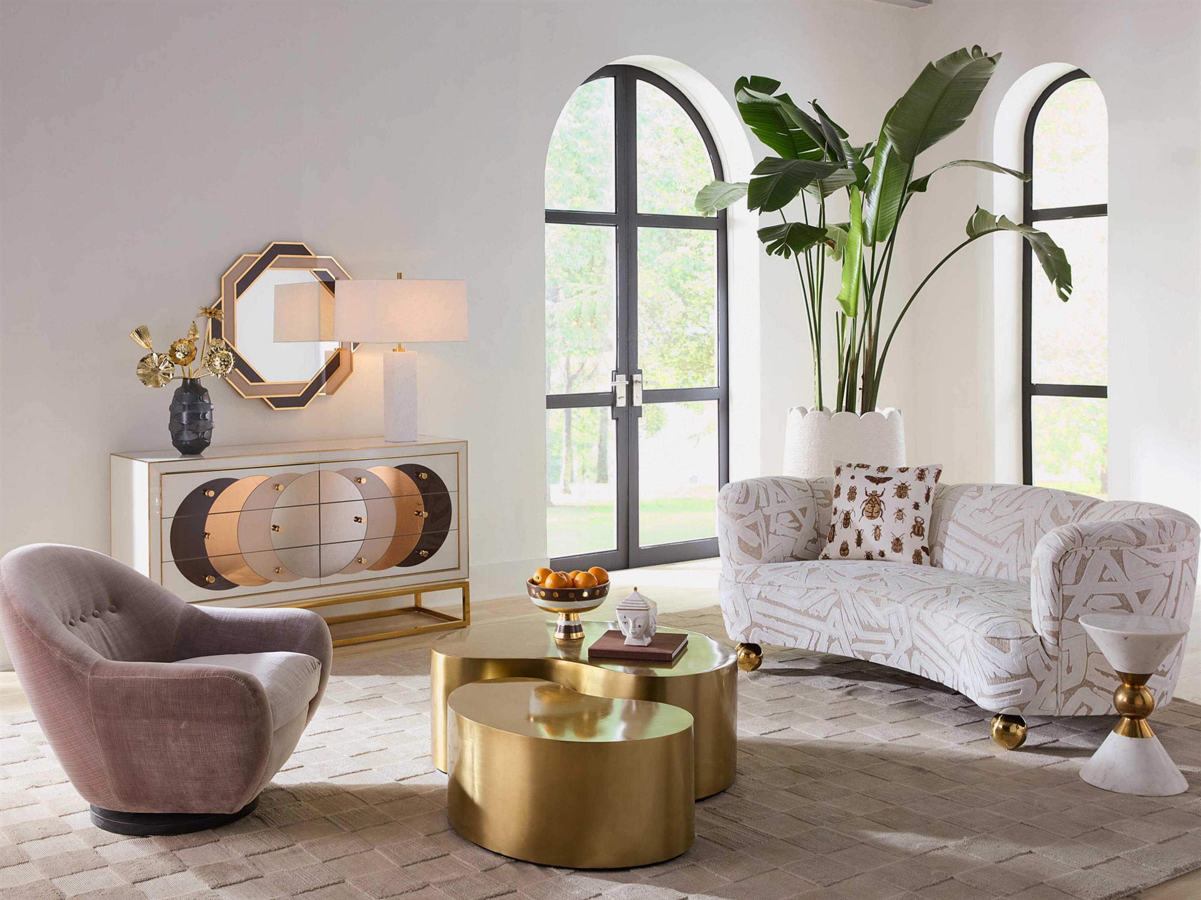 Jonathan Adler Parker Off-White Living Room Set