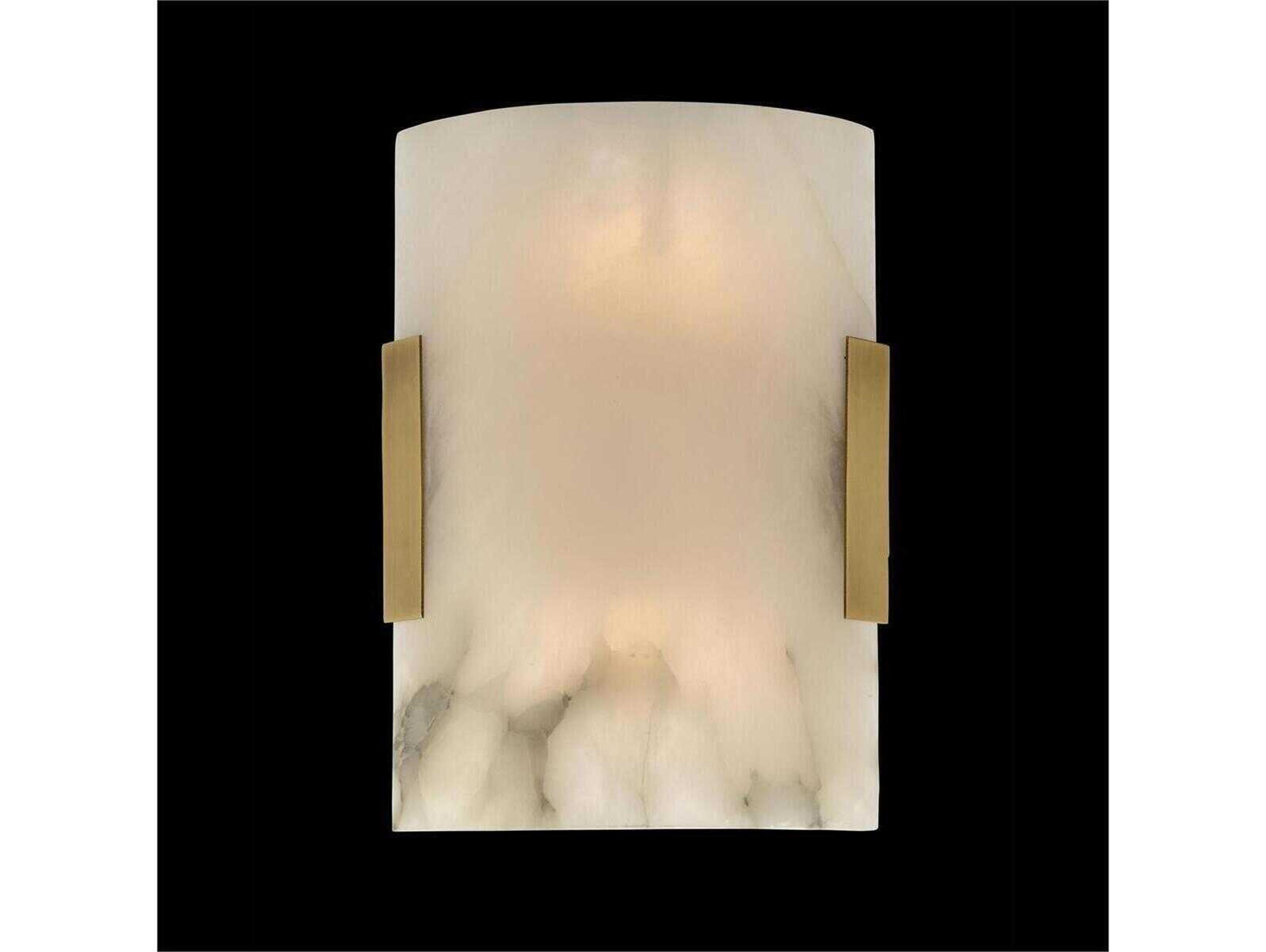 John Richard Mark Mcdowell 2-Light White Brass Wall Sconce