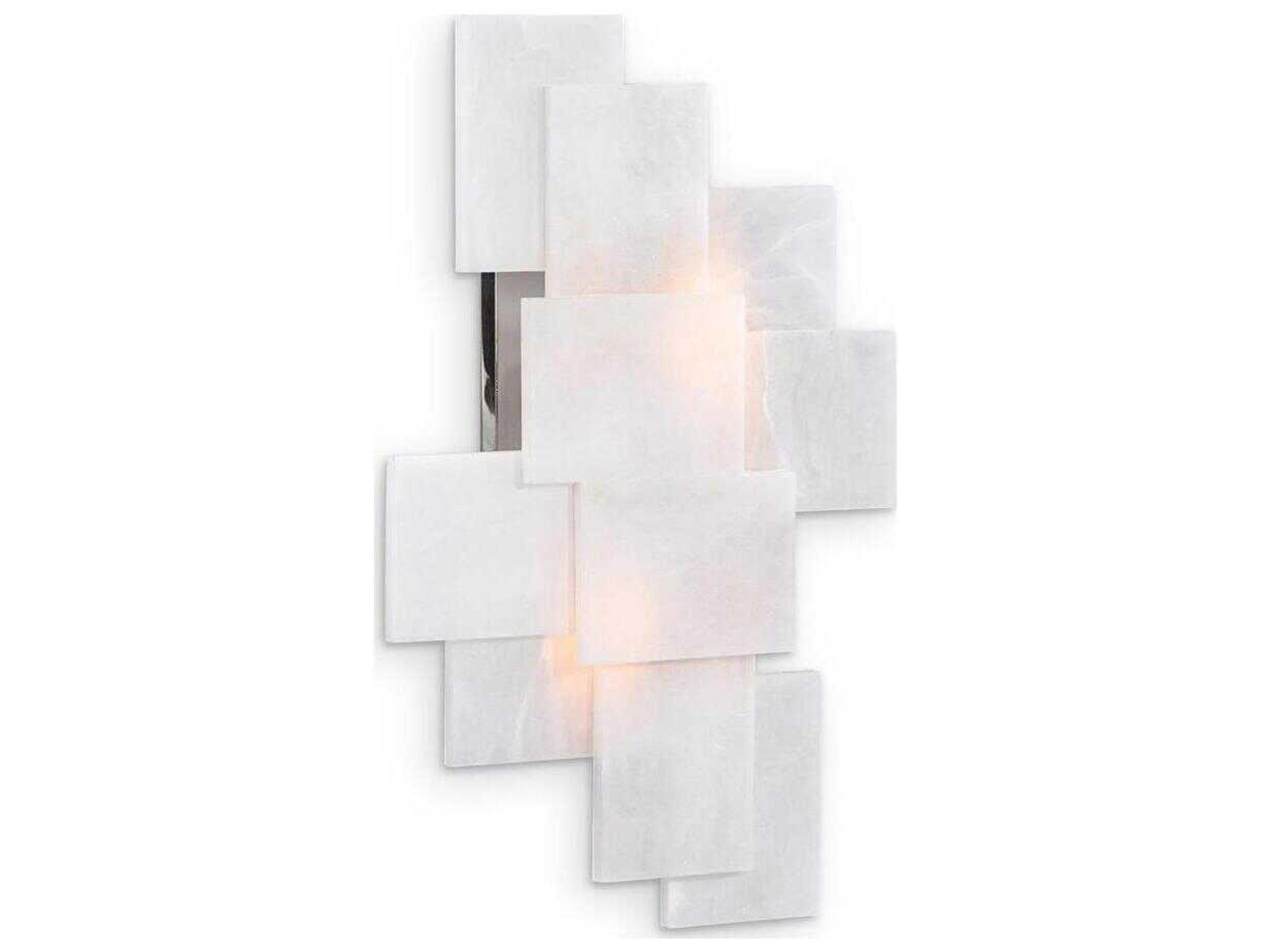 John Richard Margaret Fisher 2-Light White Wall Sconce