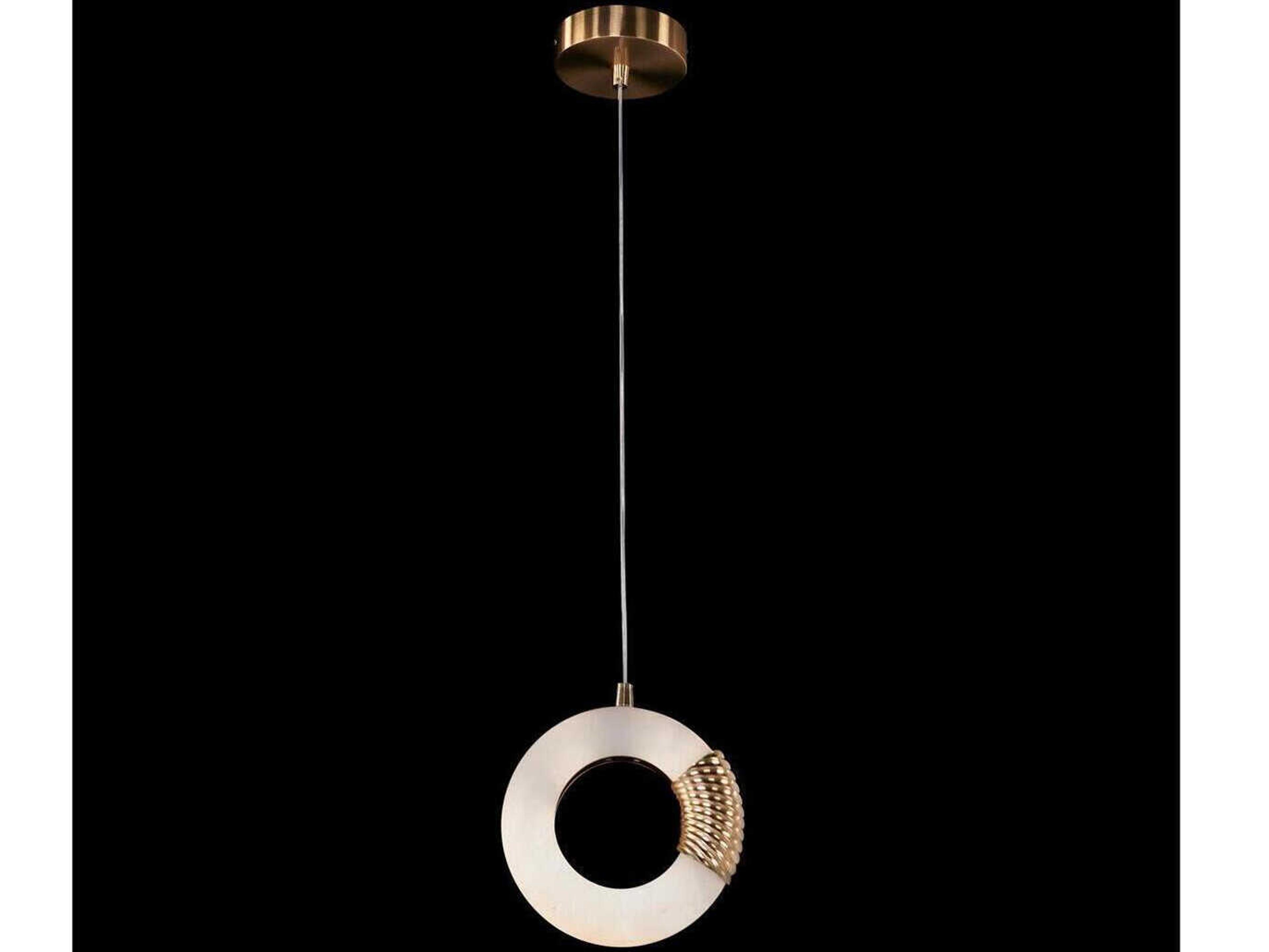 John Richard Bangela Antique Brass Round Mini Pendant