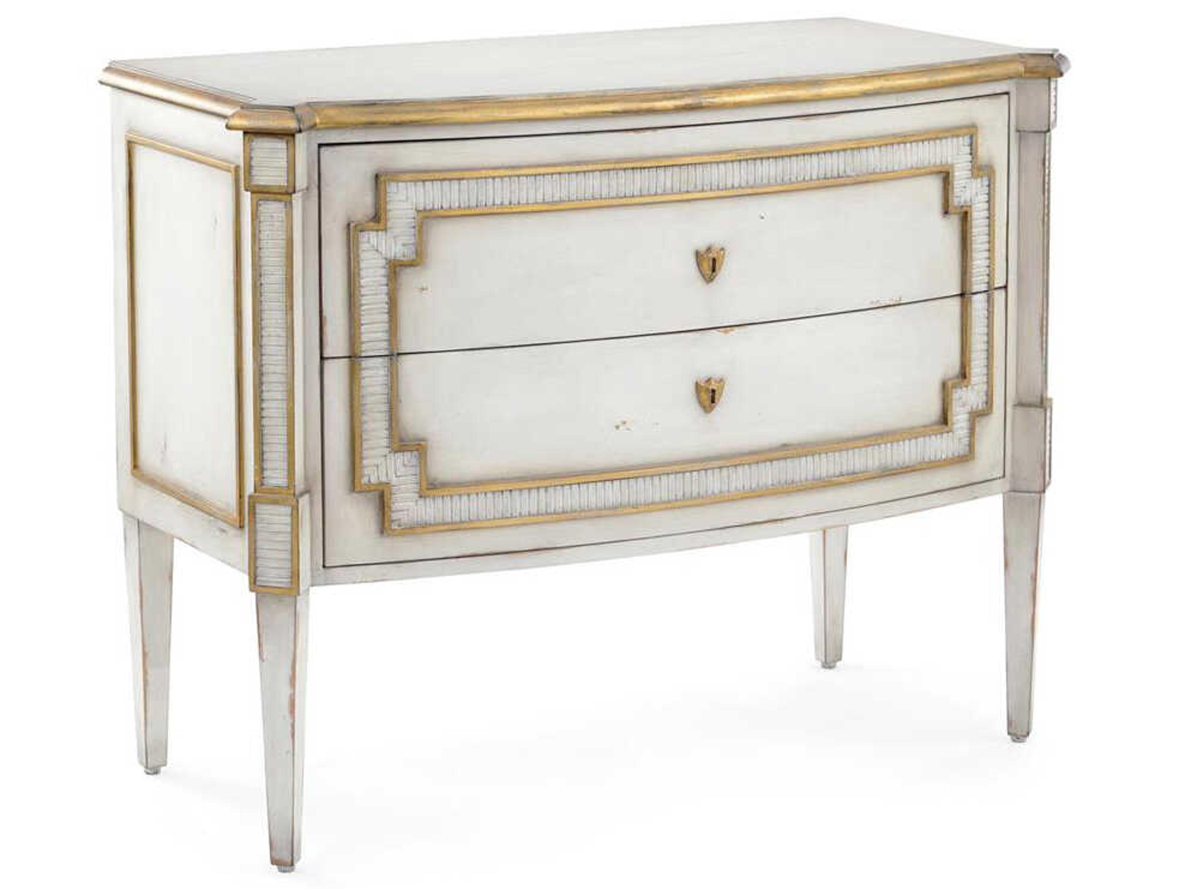 John Richard Mark McDowell Corsini 2-Drawers Beech Wood Nightstand