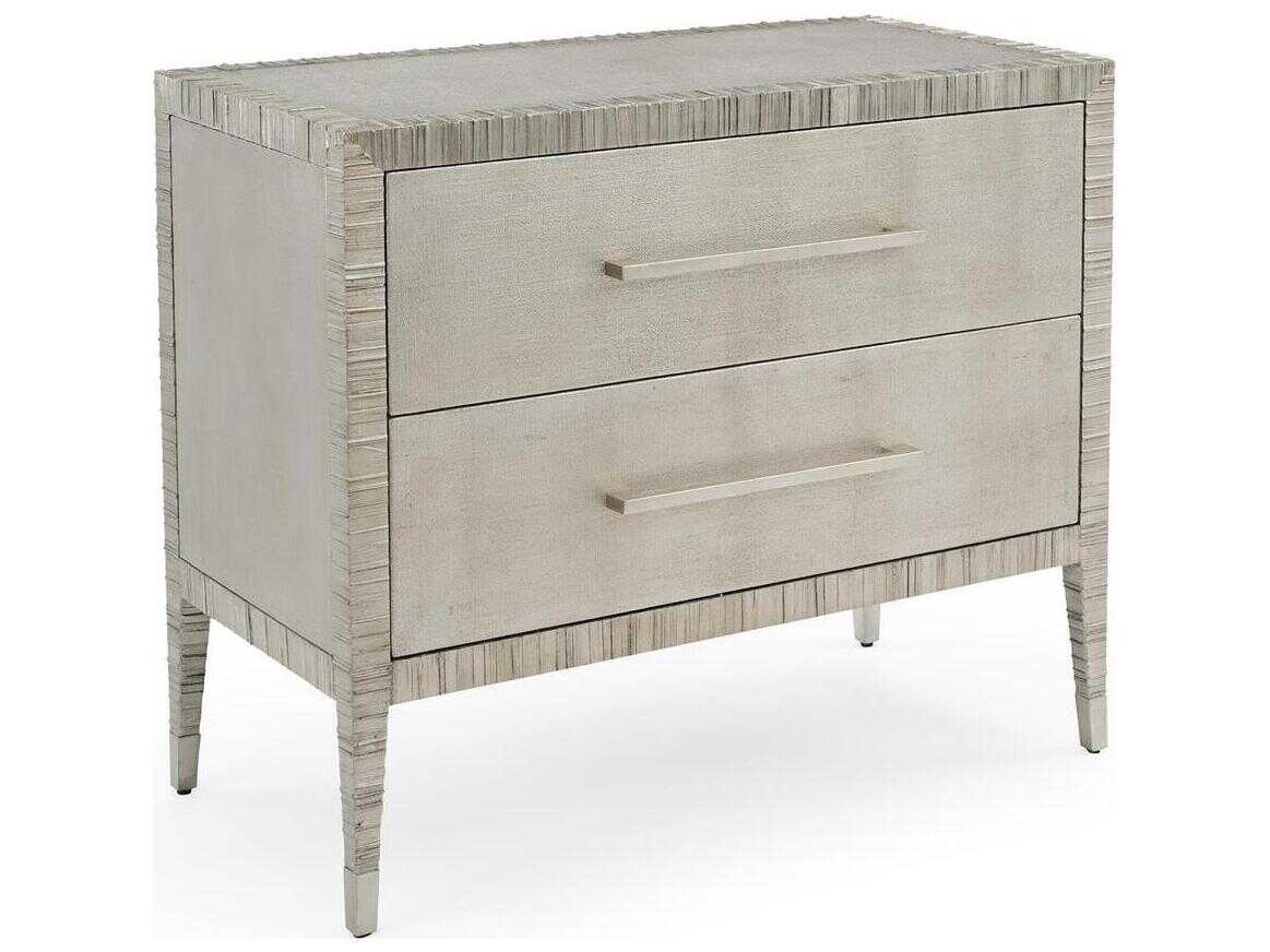 John Richard Mark McDowell Carraway 2-Drawers Beech Wood Nightstand