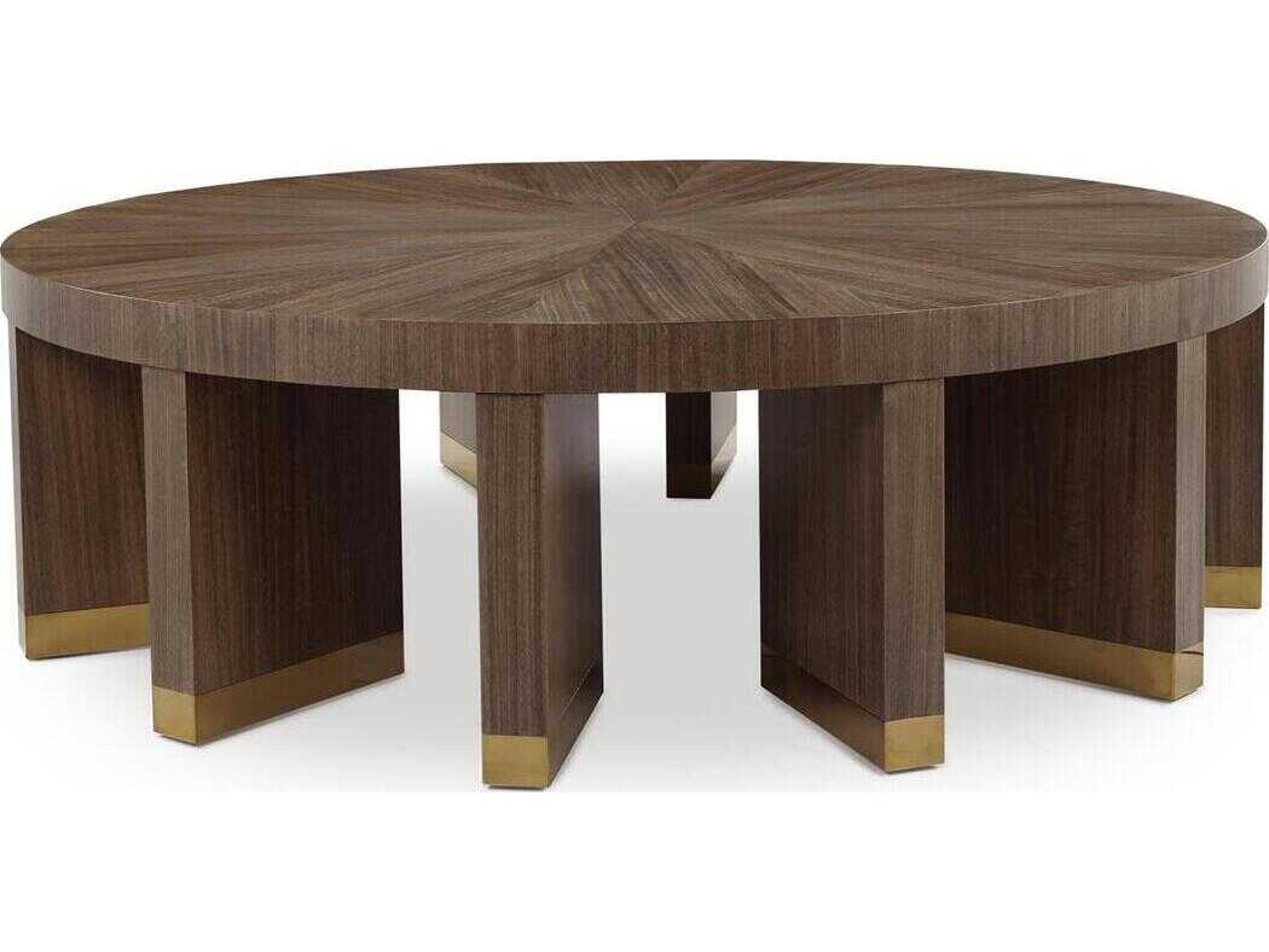 John Richard Revolve Round Wood Tristan Coffee Table