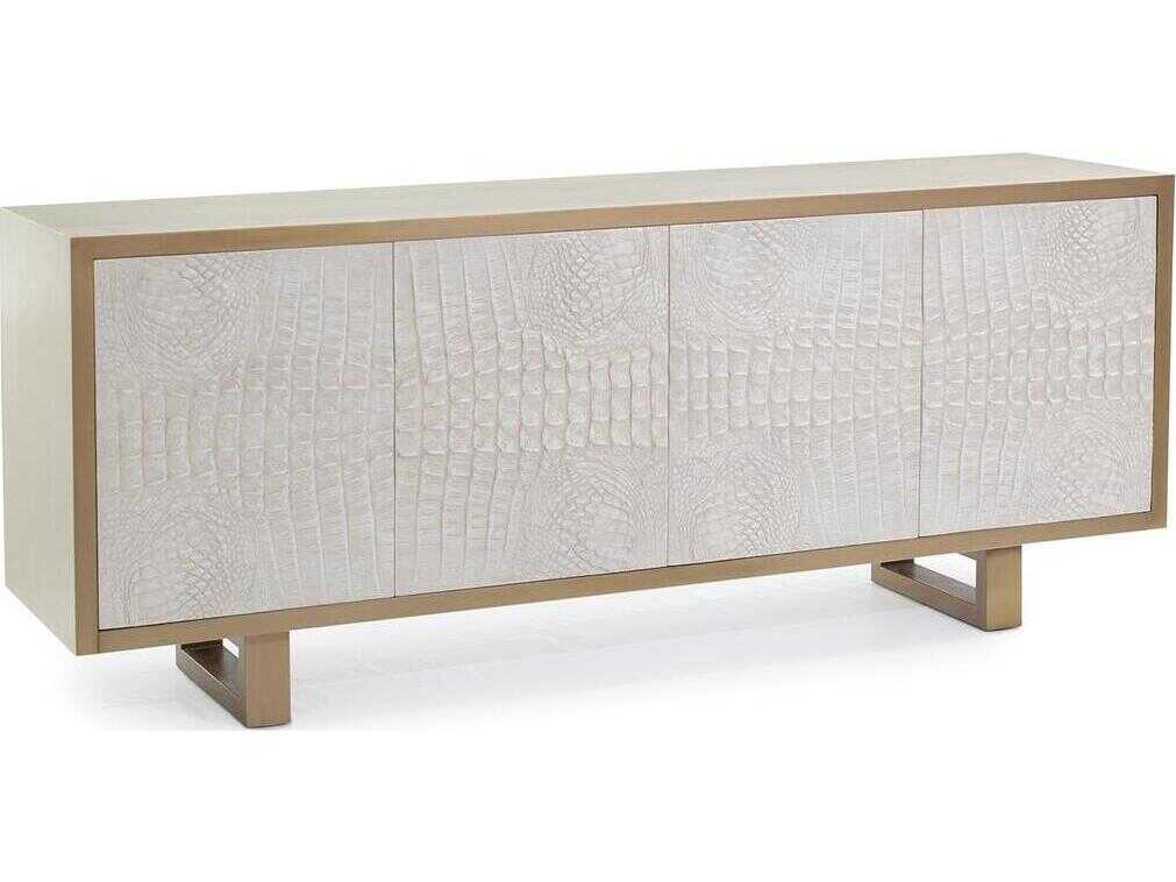 John Richard Kano 84" Solid Wood White Sideboard
