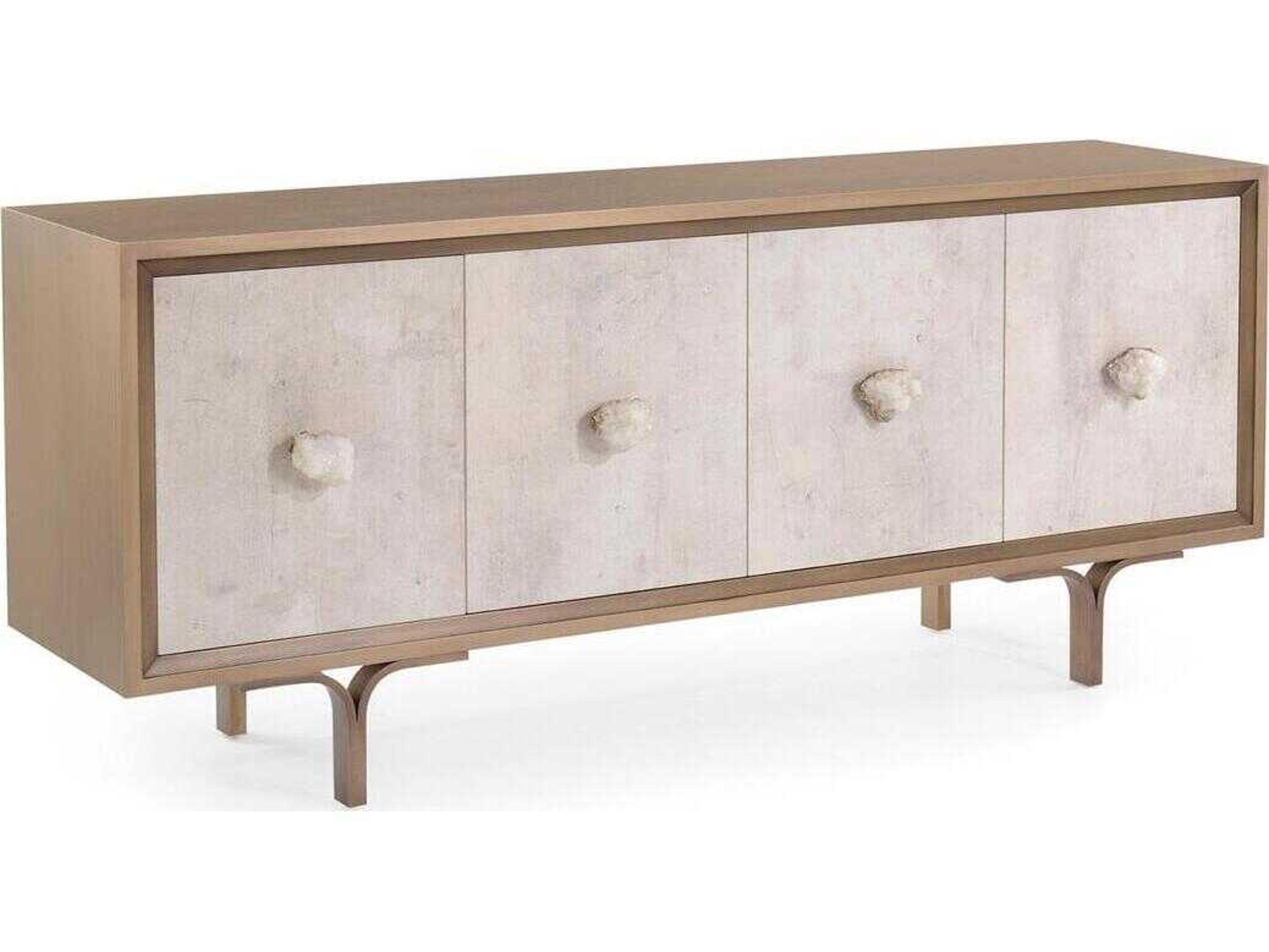 John Richard Mark McDowell Belgrave 84" Beech Wood Tiza Gesso Sideboard