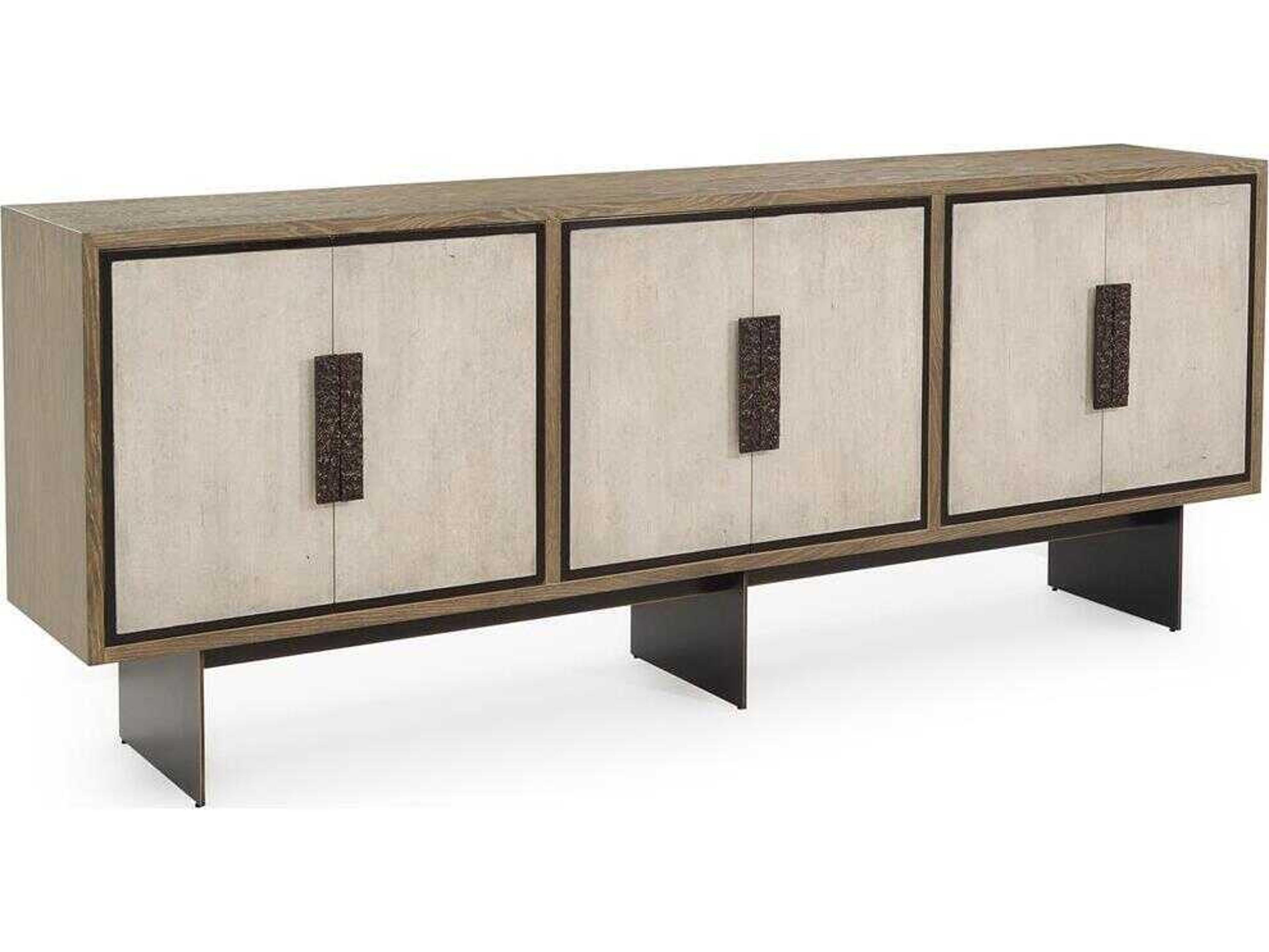 John Richard Mark McDowell Kaya 95" Beech Wood Driftwood Credenza Sideboard