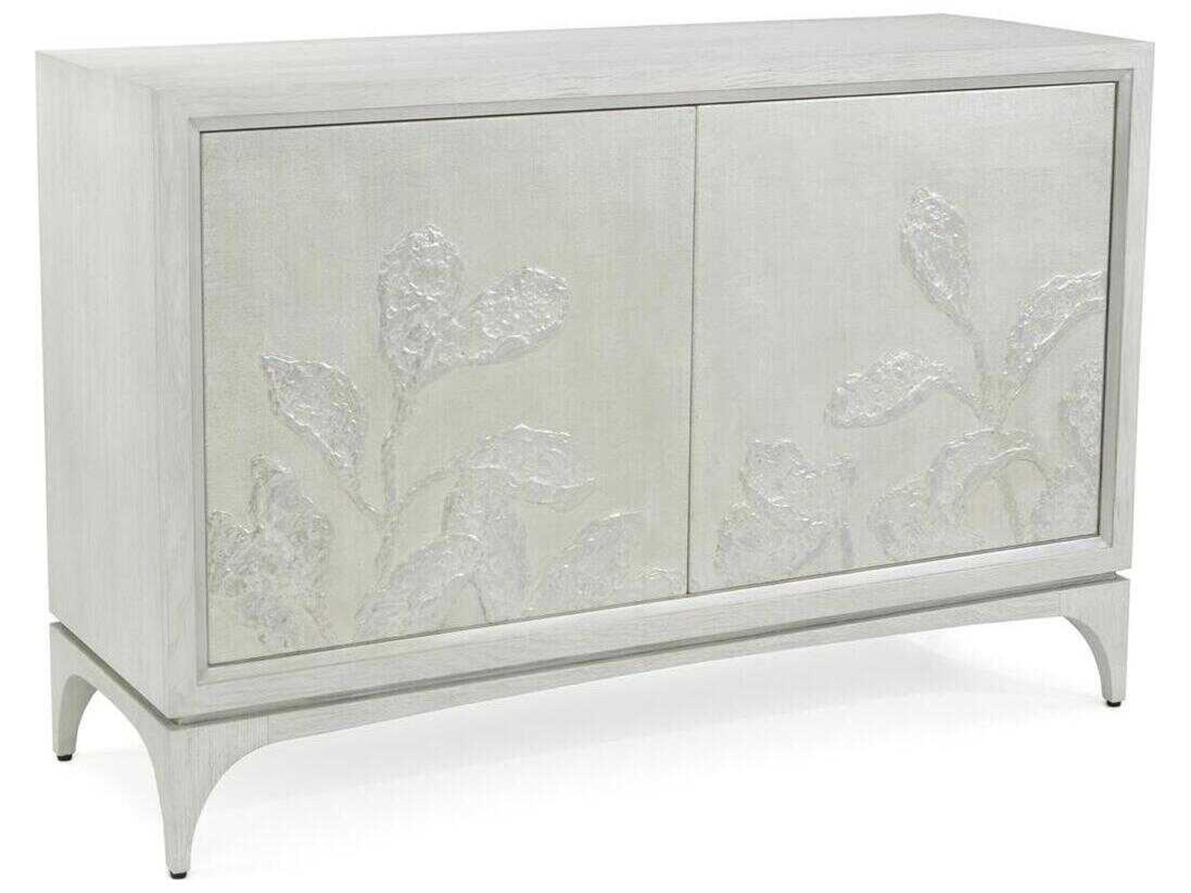 John Richard Mark McDowell Cressida Washed Silver Oak Wood Accent Chest
