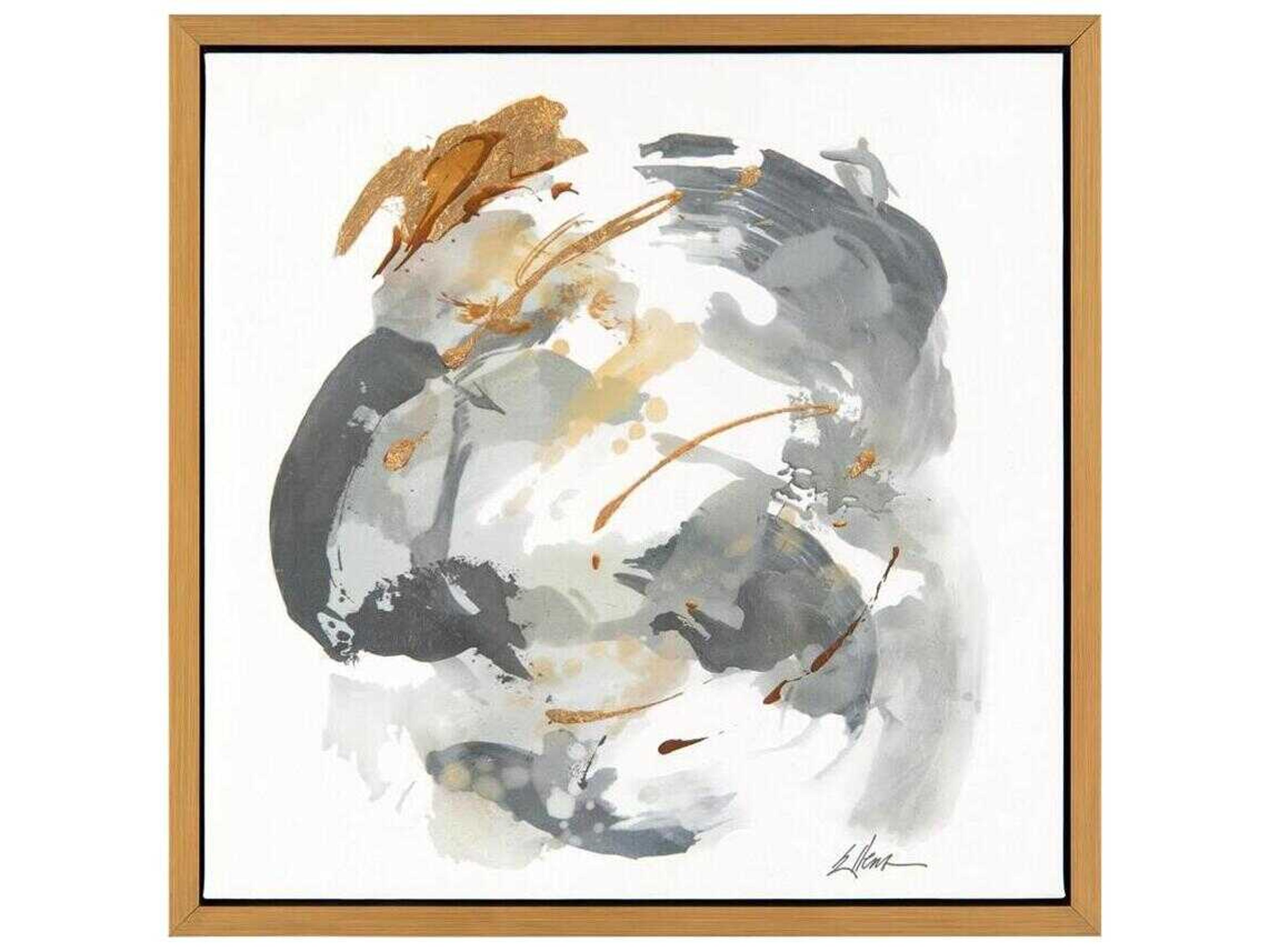 John Richard Jackie Ellens' Gold, Silver, and Grey-I Print / Painting