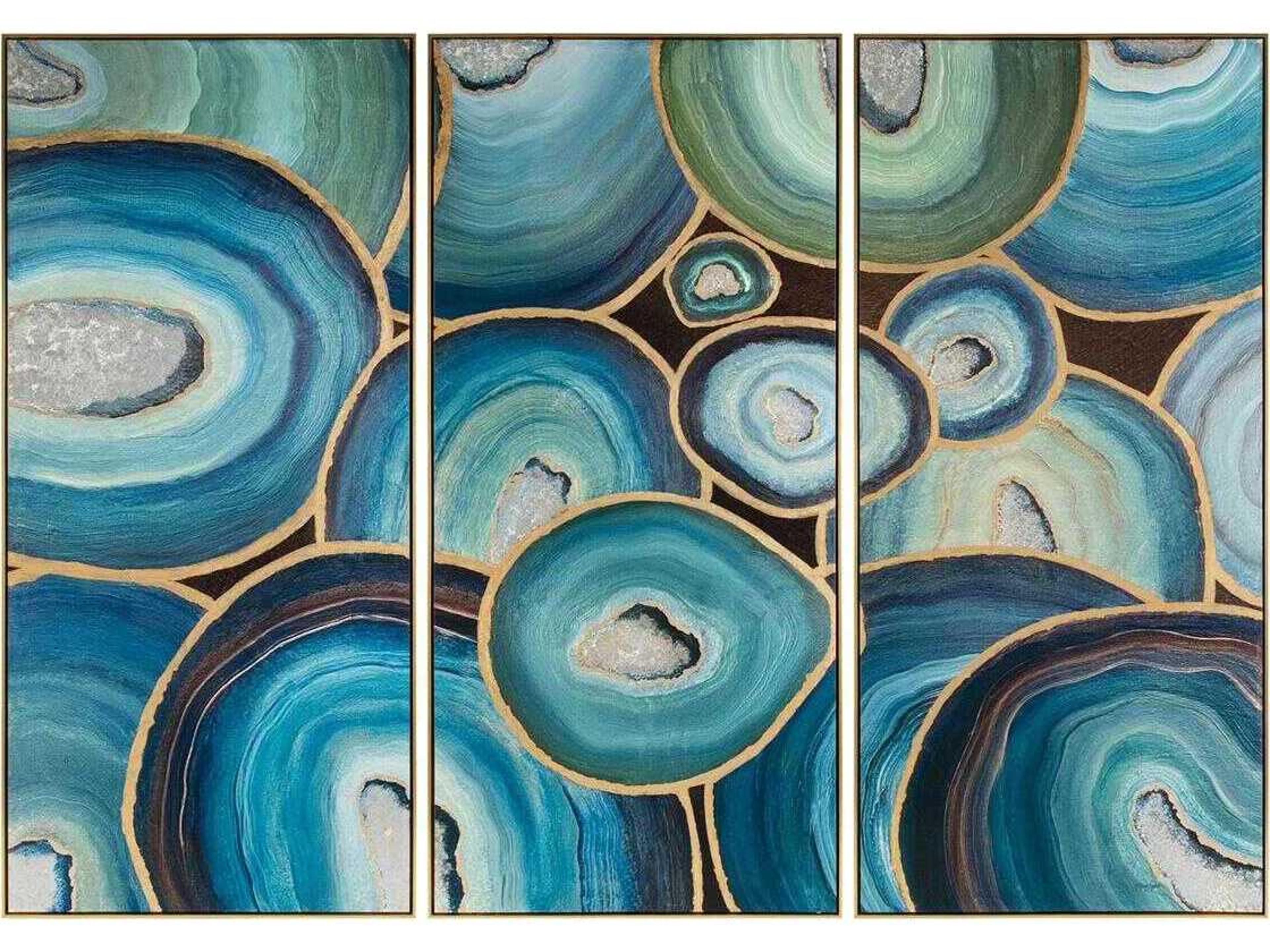 John Richard Shaye Rawson's Geodes Wall Art Set of 3