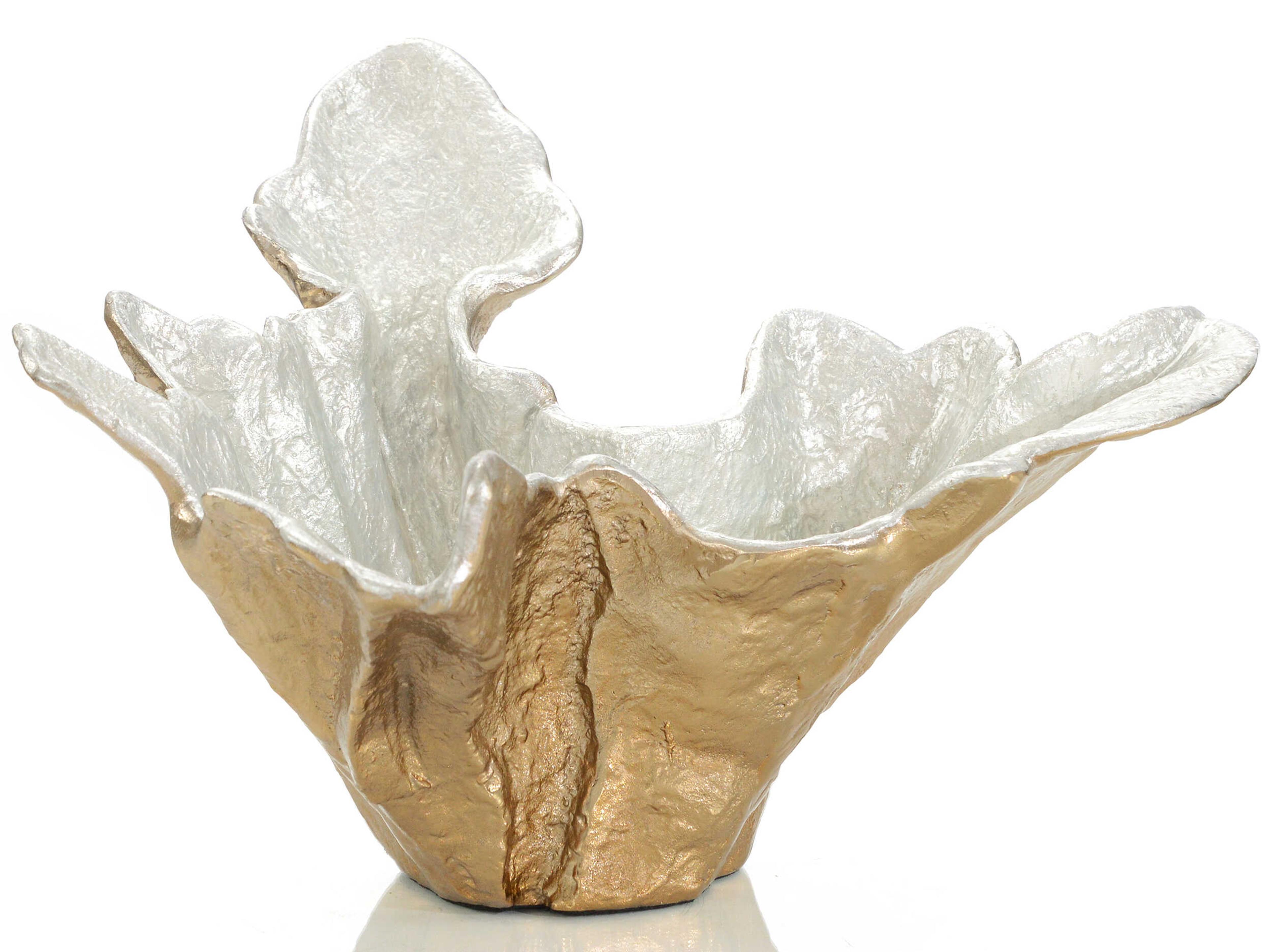 John Richard Champagne Gold Organic Decorative Bowl