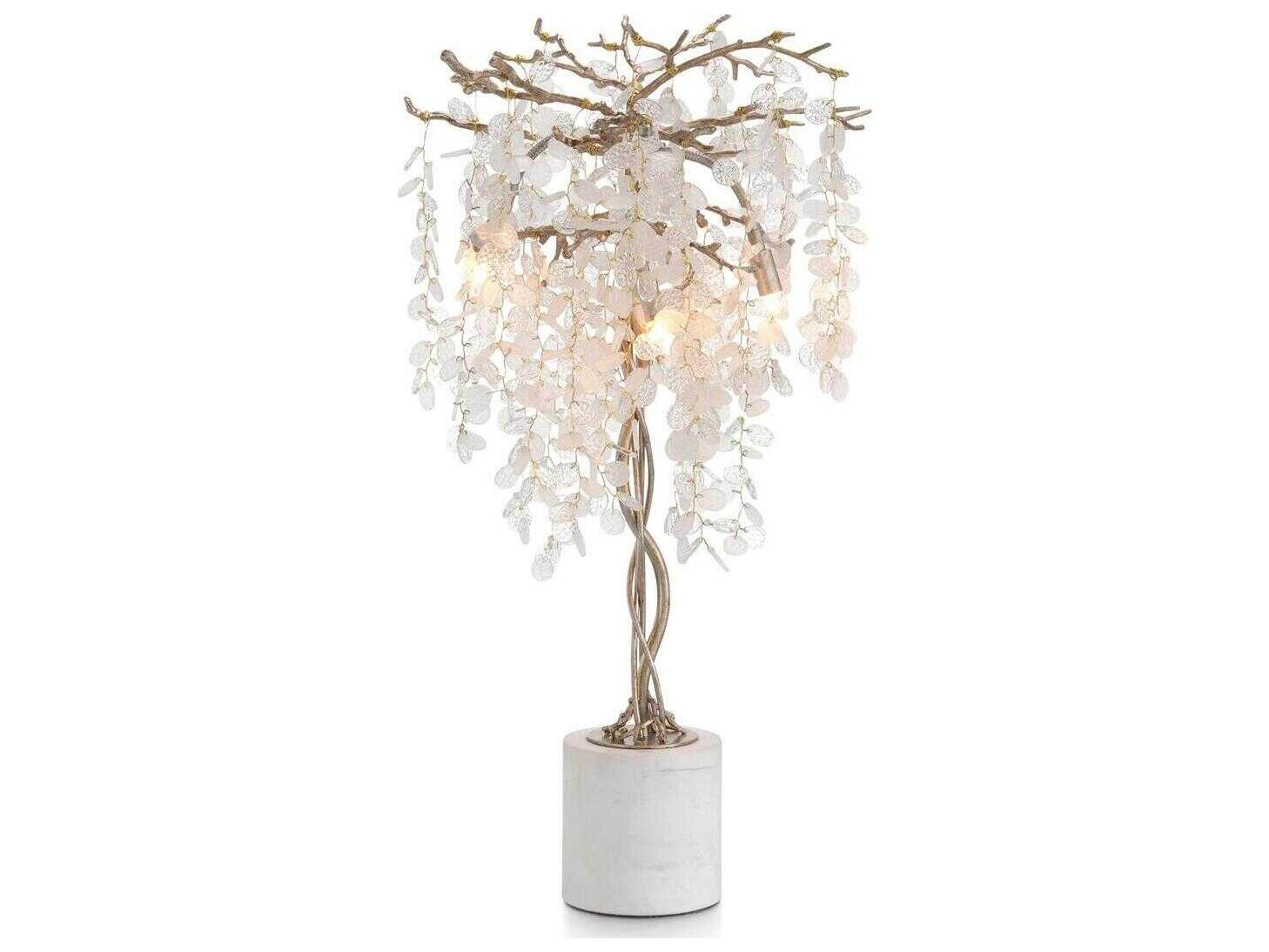 John Richard Shiro-Noda Gold Crystal Buffet Lamp