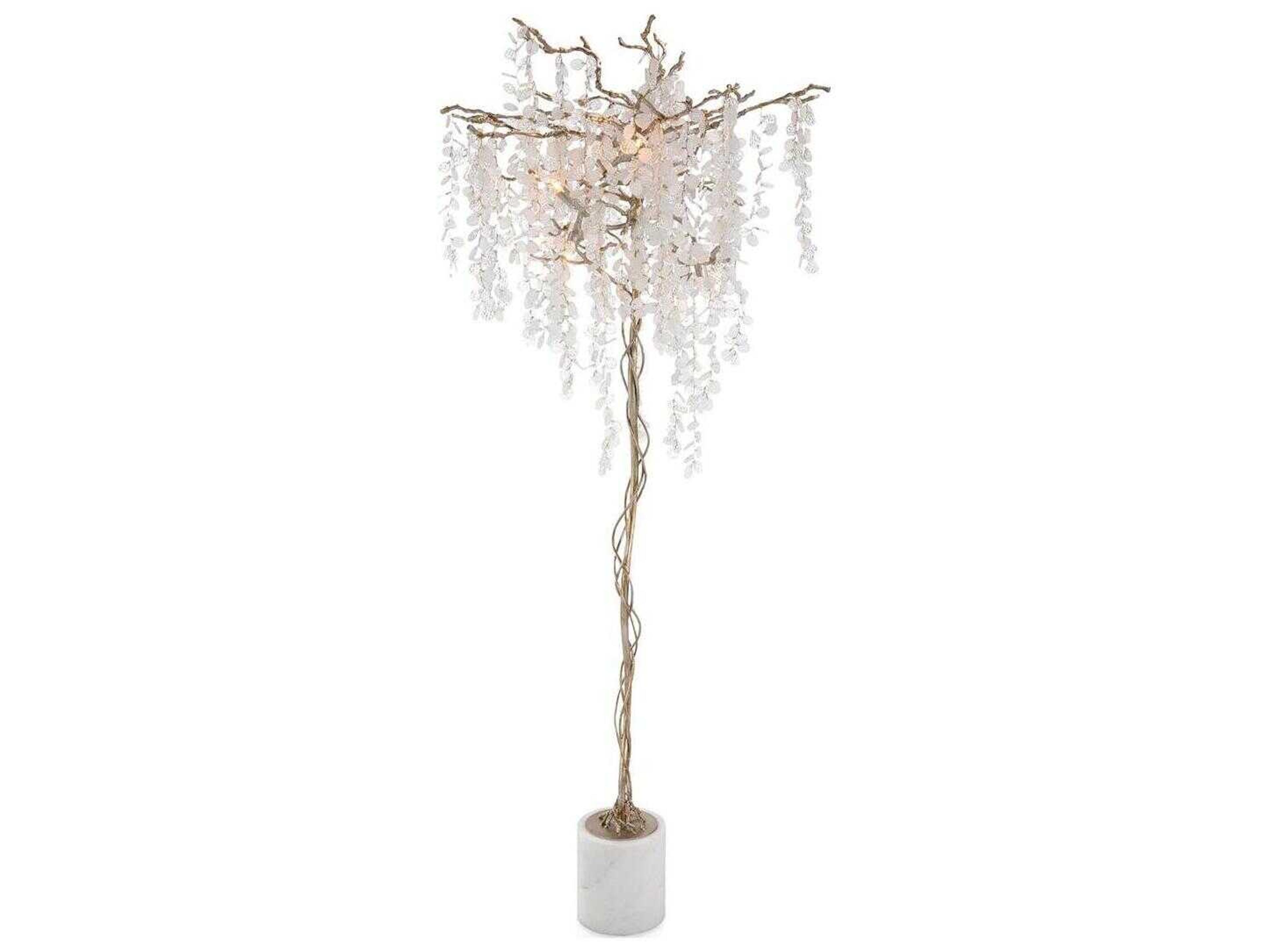 John Richard Shiro-Noda Gold Crystal Floor Lamp