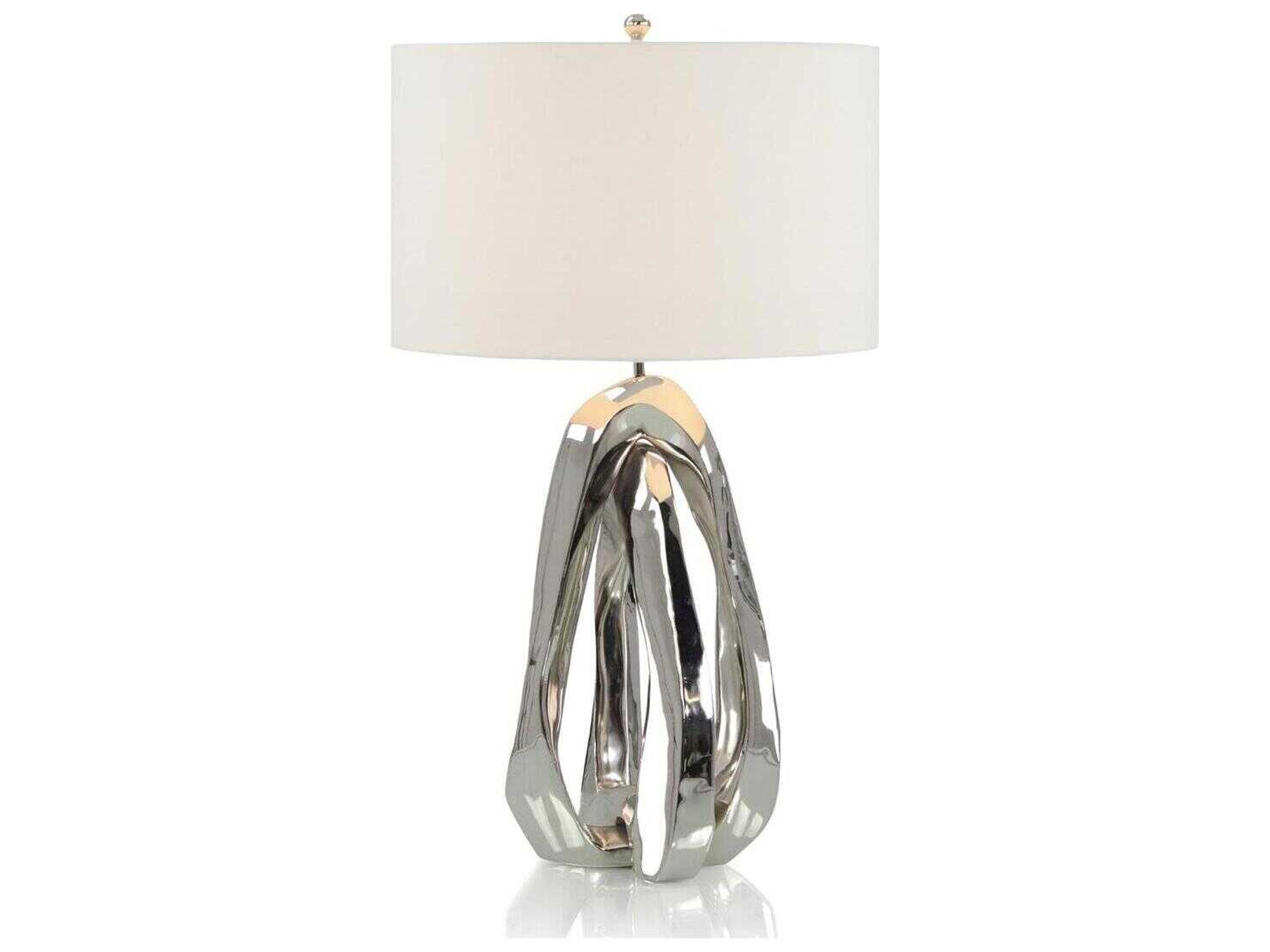 John Richard Mark McDowell Amorphic Polished Nickel Buffet Lamp