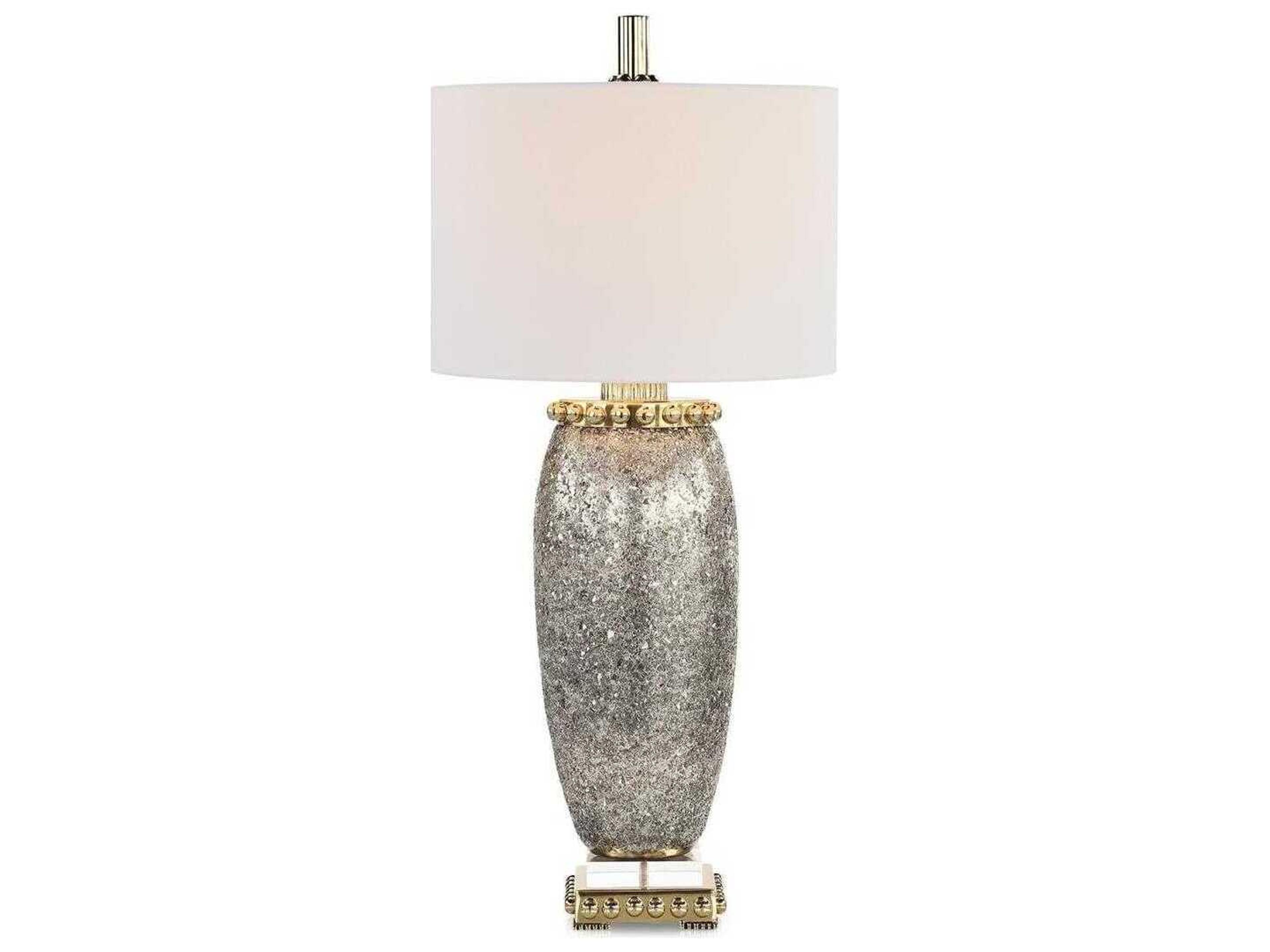 John Richard London Polished Brass Buffet Lamp