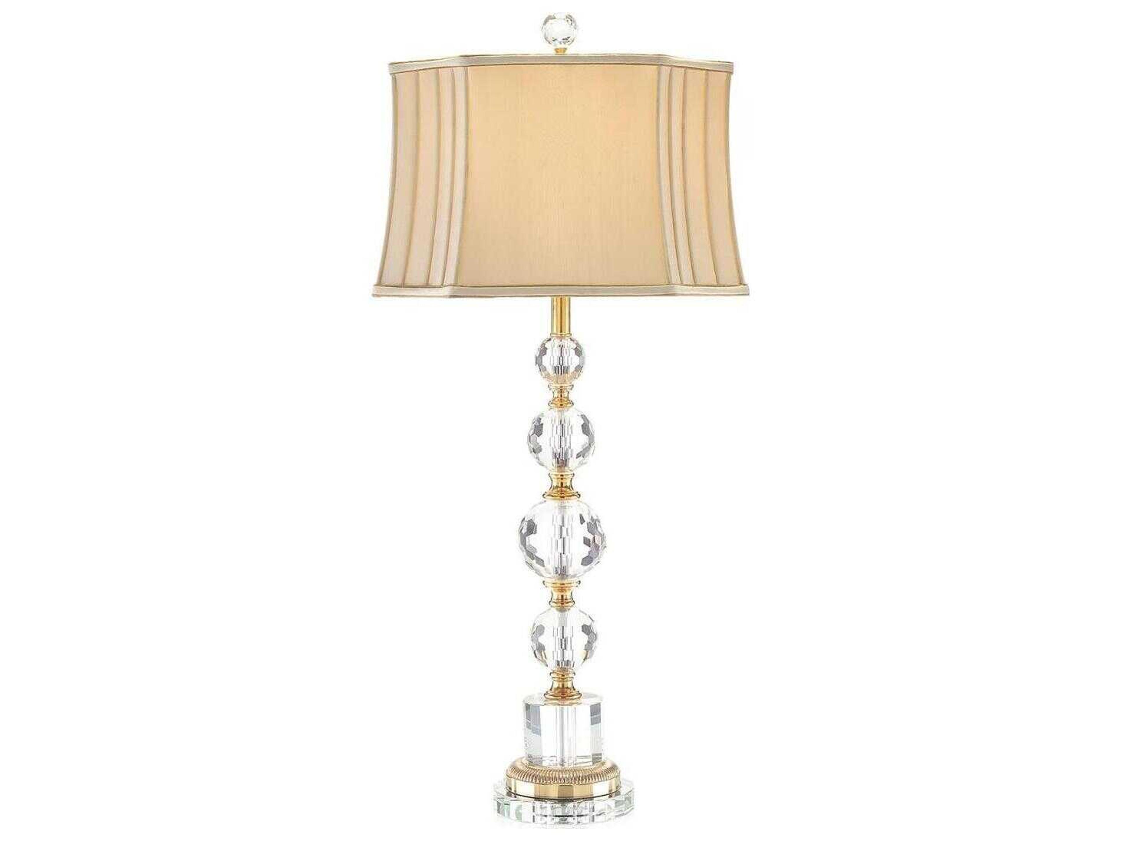 John Richard Briolette Brass Buffet Lamp
