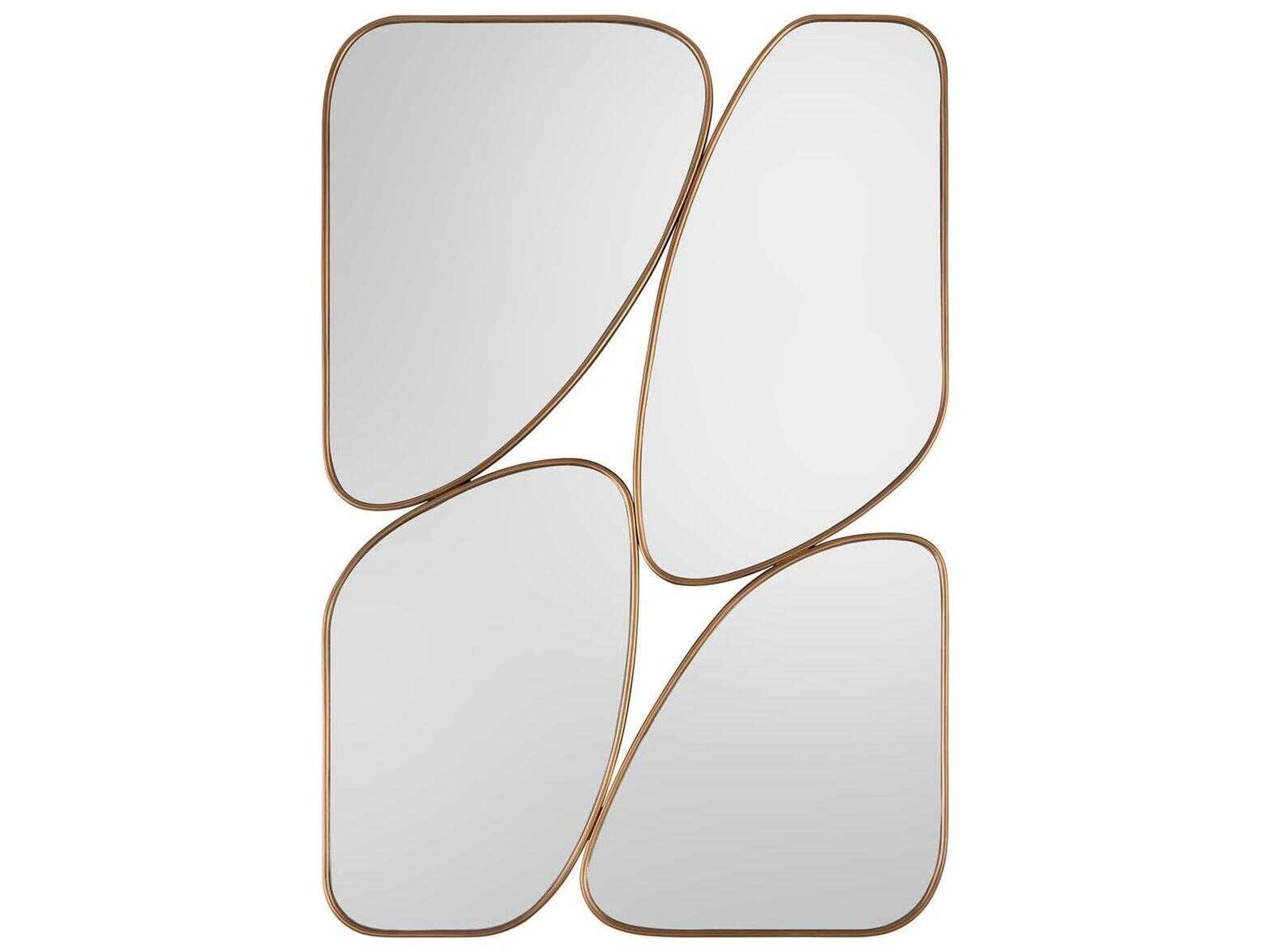 John Richard Quadrant Aztec Gold Wall Mirror