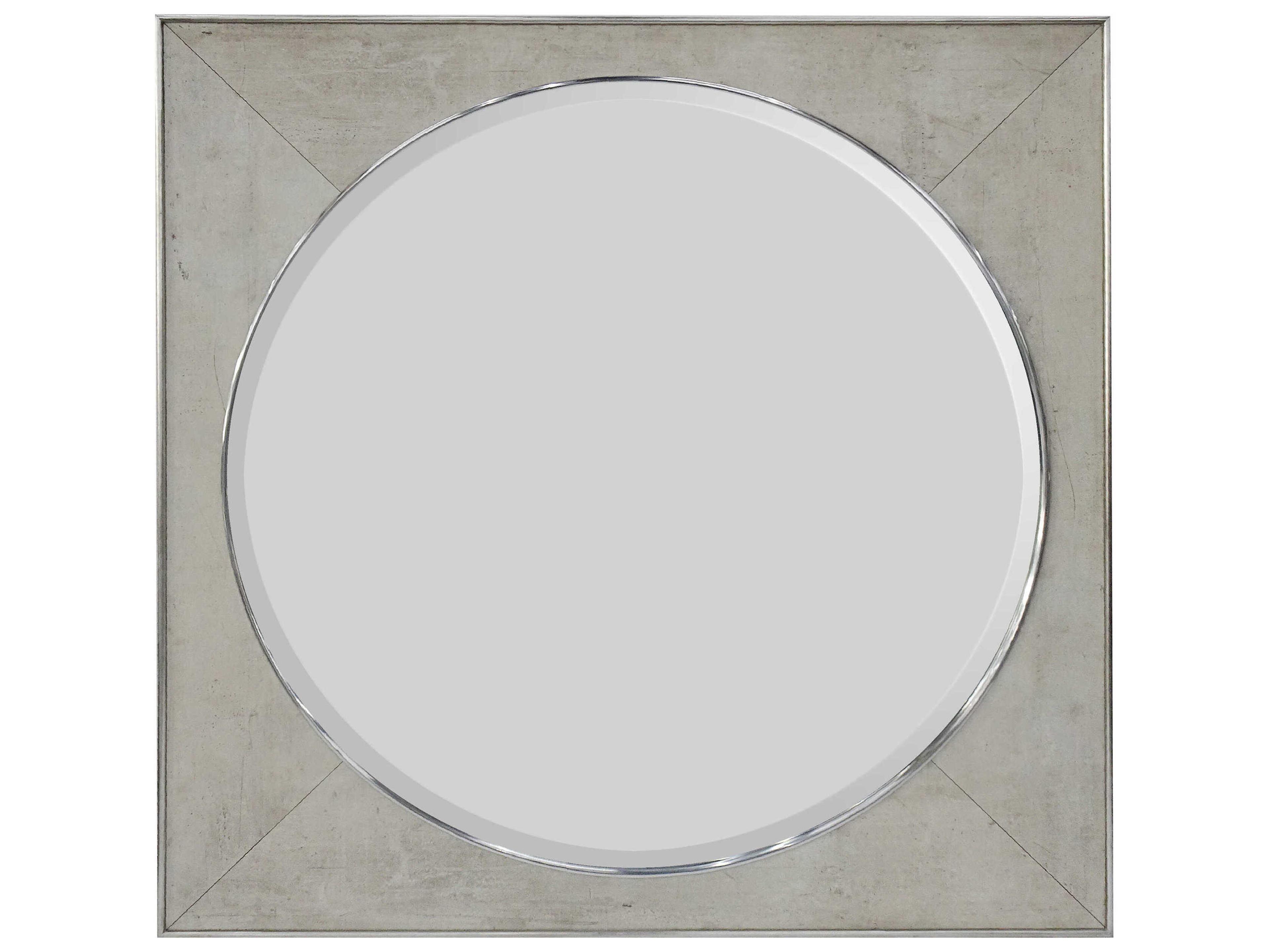 John Richard Oculus Tiza Gesso Square Wall Mirror