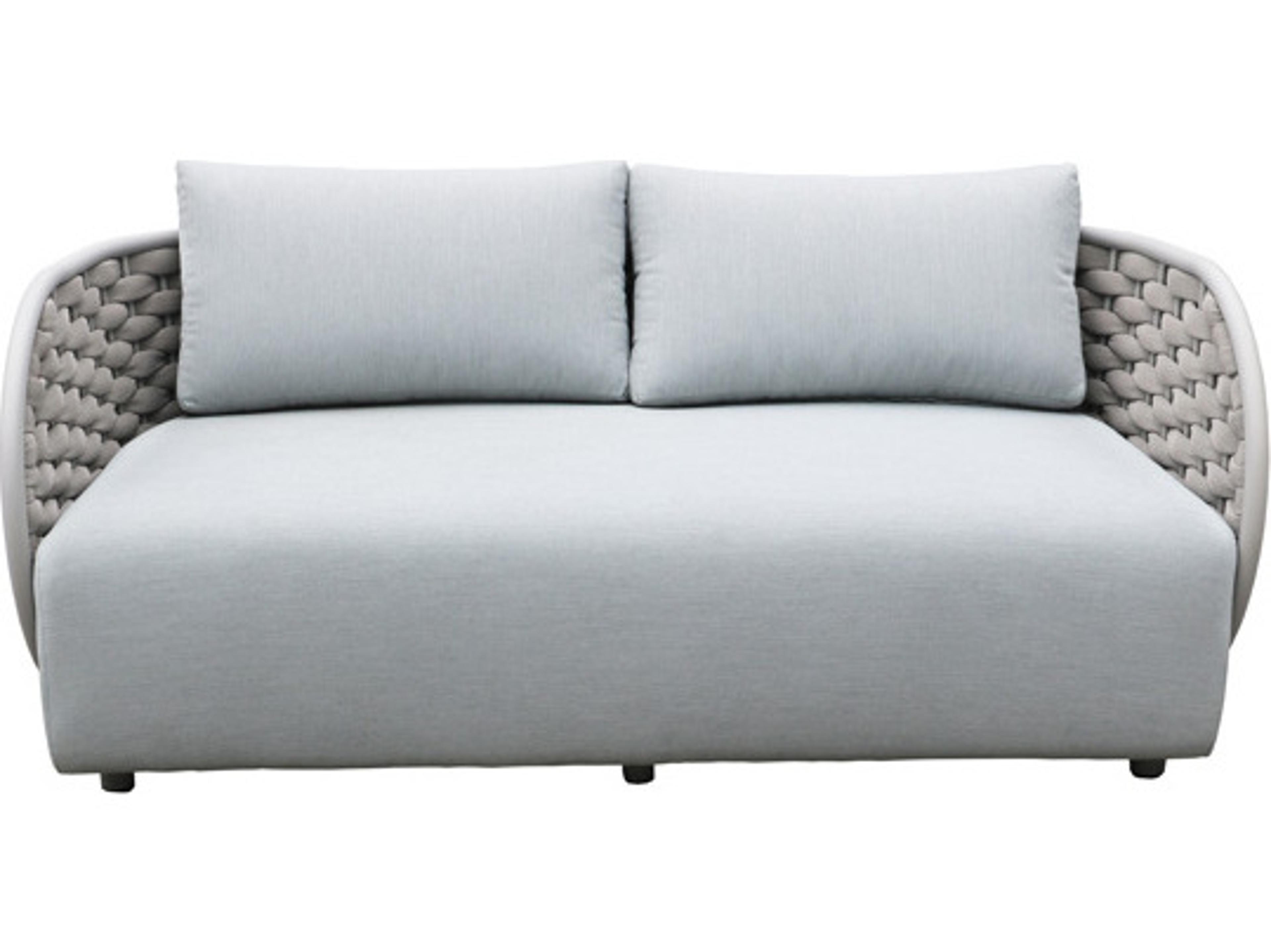 Schnupp Patio Savannah Cushion Rope Aluminum Champagne Loveseat