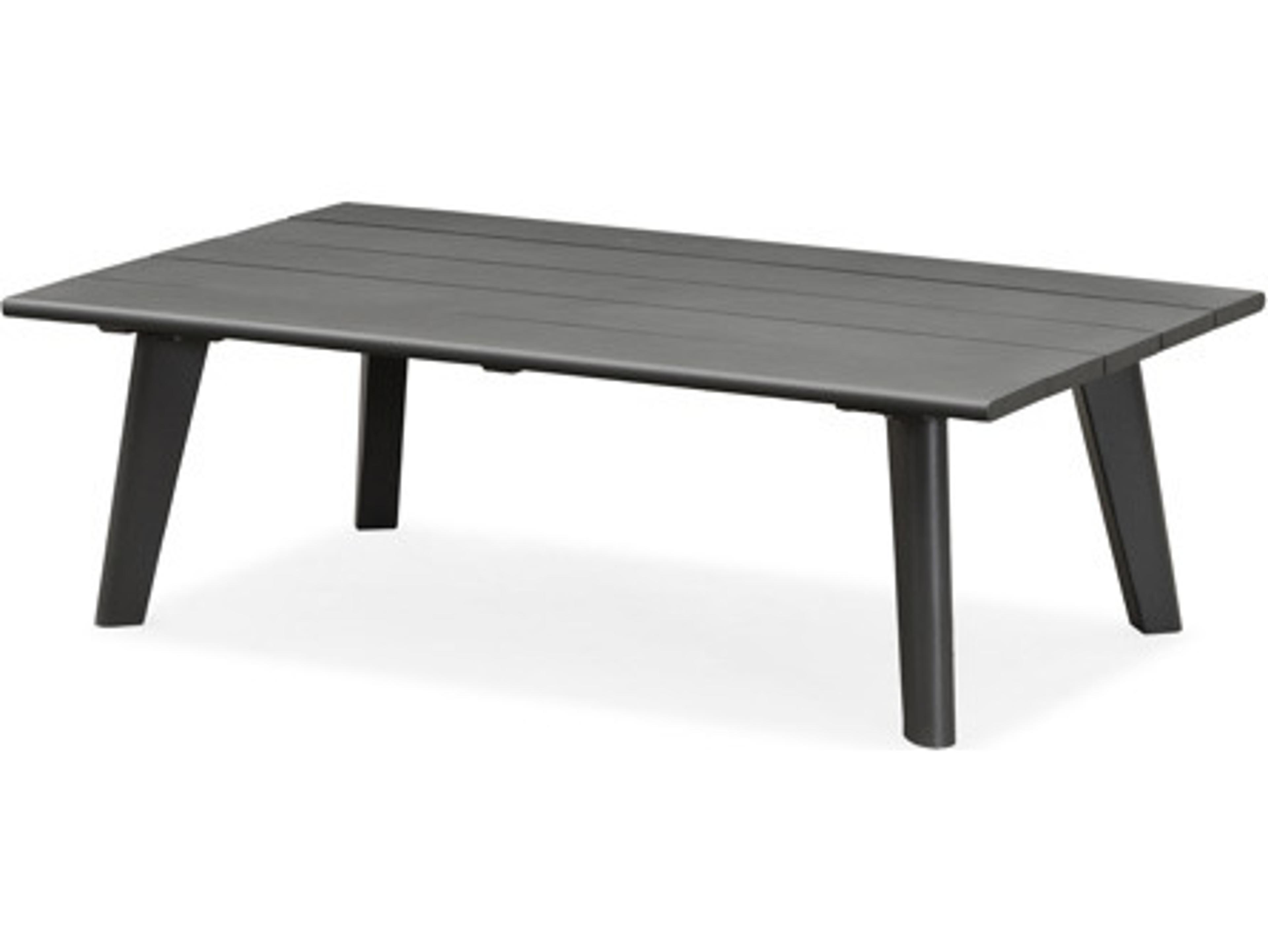 Schnupp Patio Caicos Aluminum Charcoal Rectangular Coffee Table