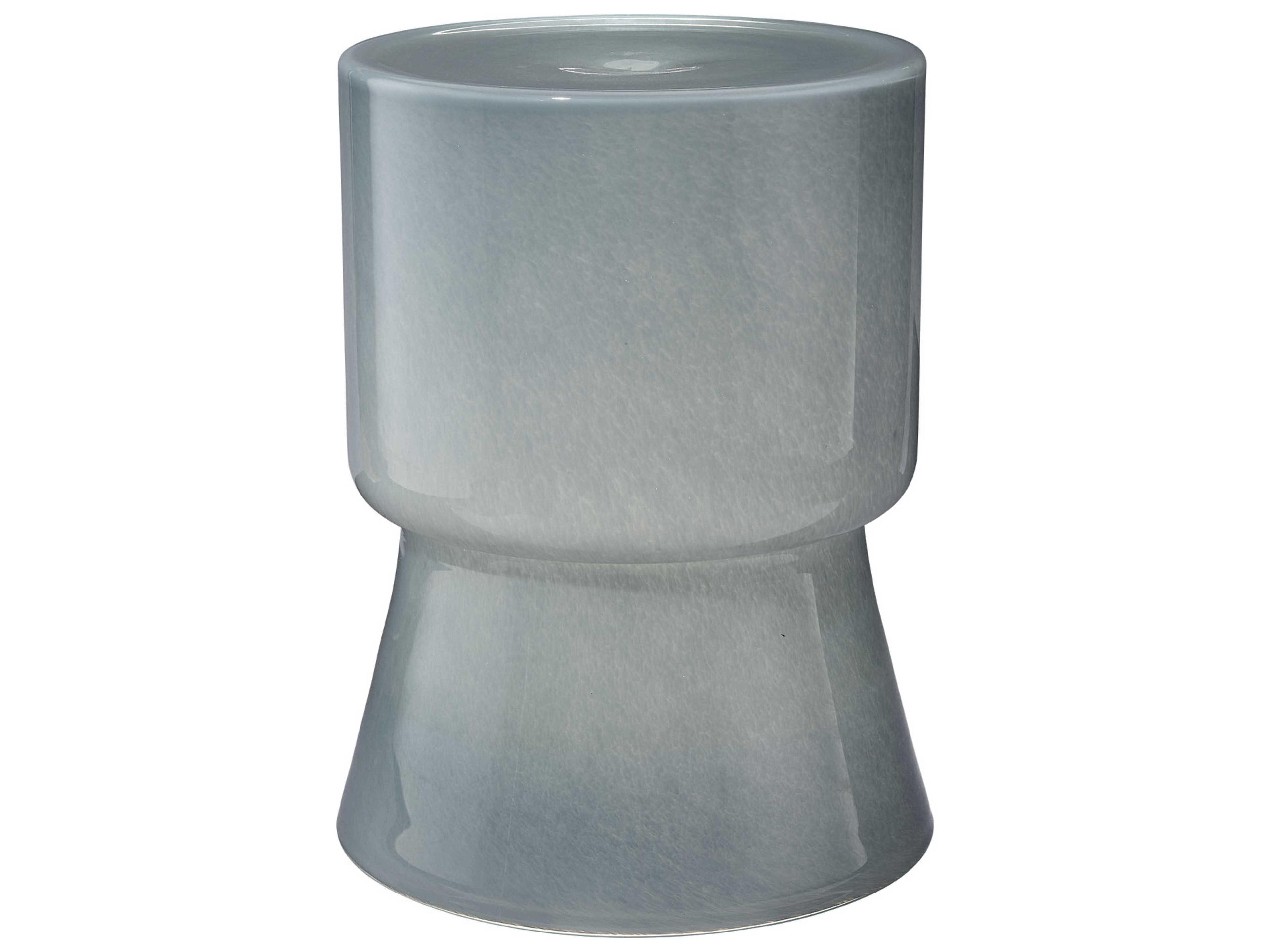 Jamie Young Huntington Pale Blue Accent Stool