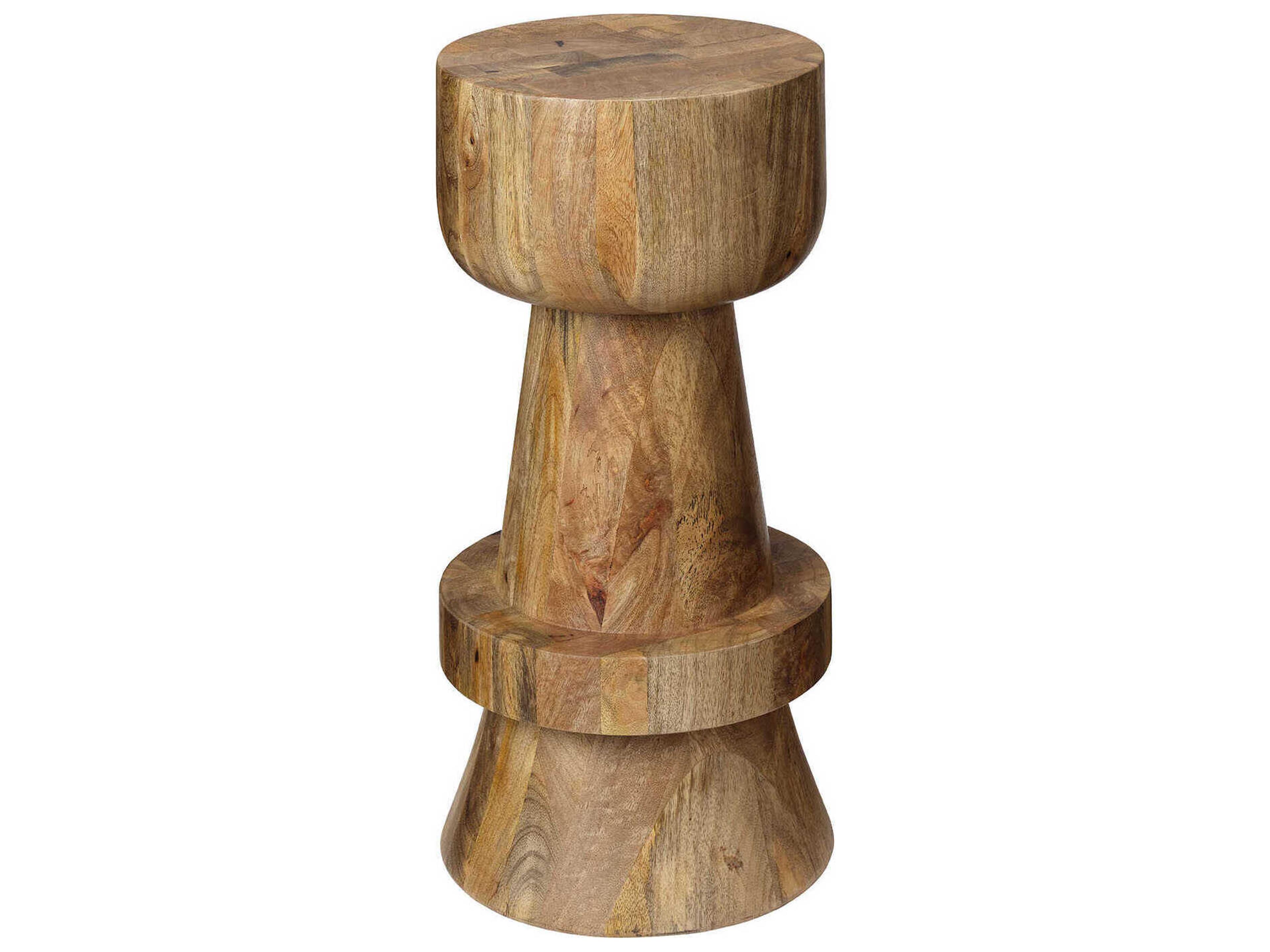 Jamie Young Rock Natural Mango Wood Counter Stool