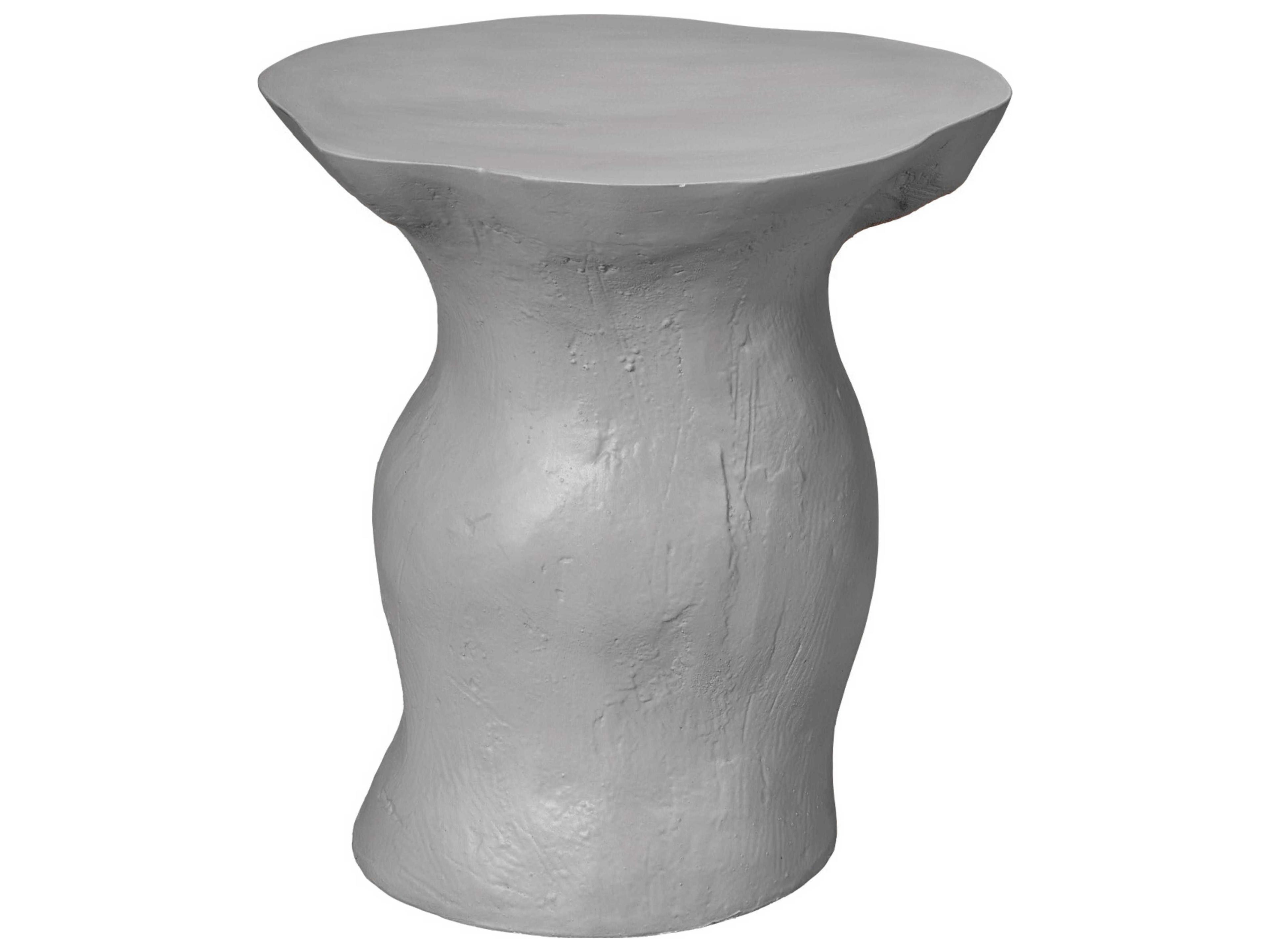 Jamie Young Sculpt Fiberglass Cement Rustic Side Table