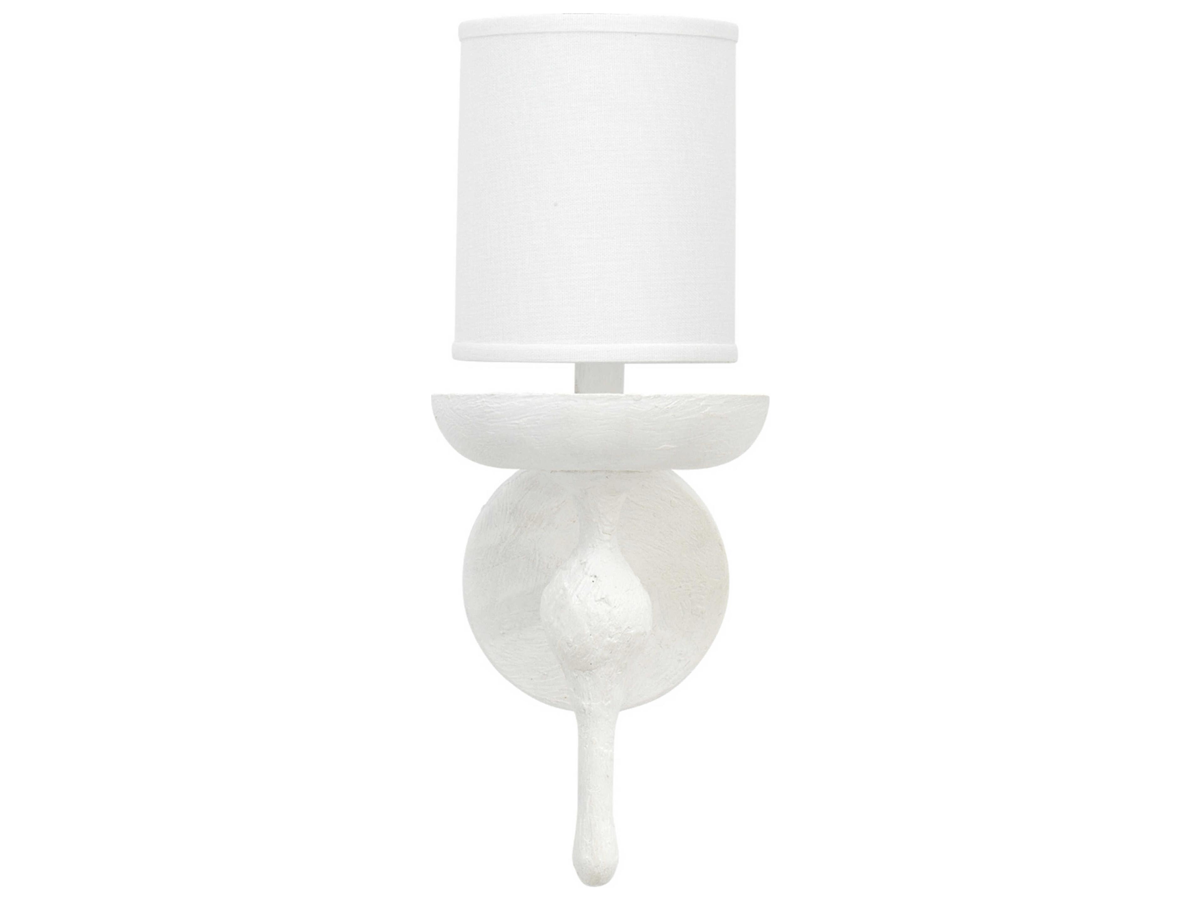 Jamie Young 1-Light White Plaster Wall Sconce