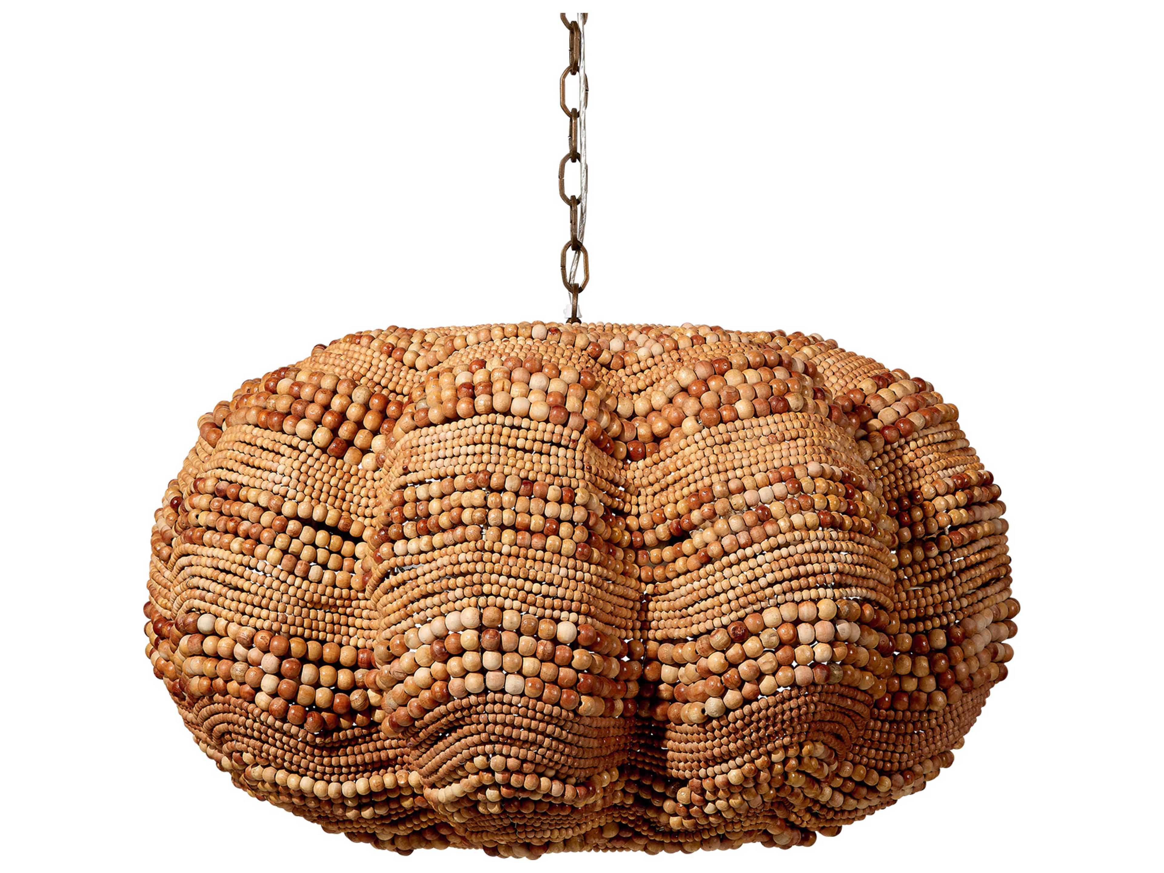 Jamie Young 4-Light Natural Brown Pendant