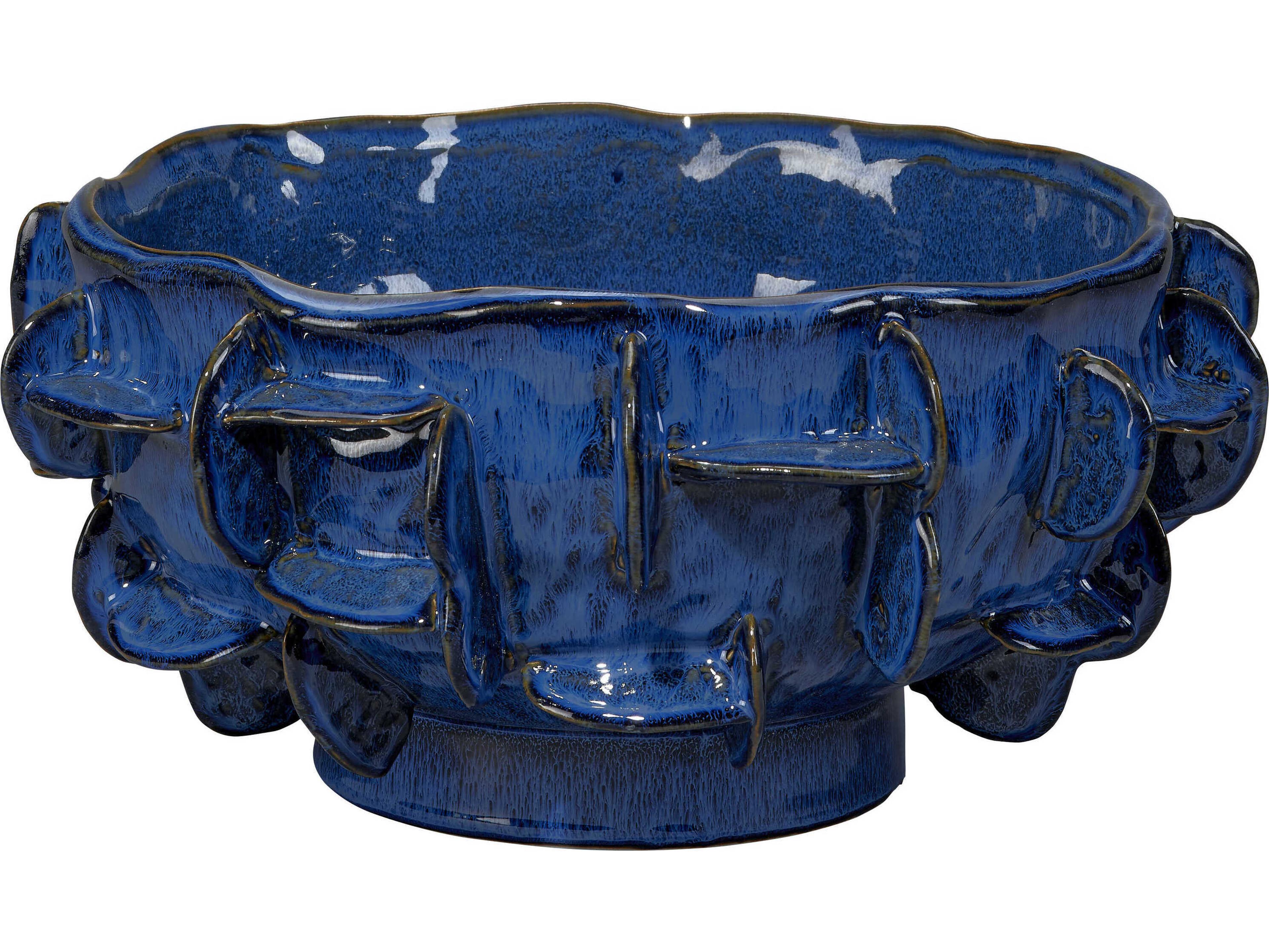 Jamie Young Cobalt Blue Helios Decorative Bowl