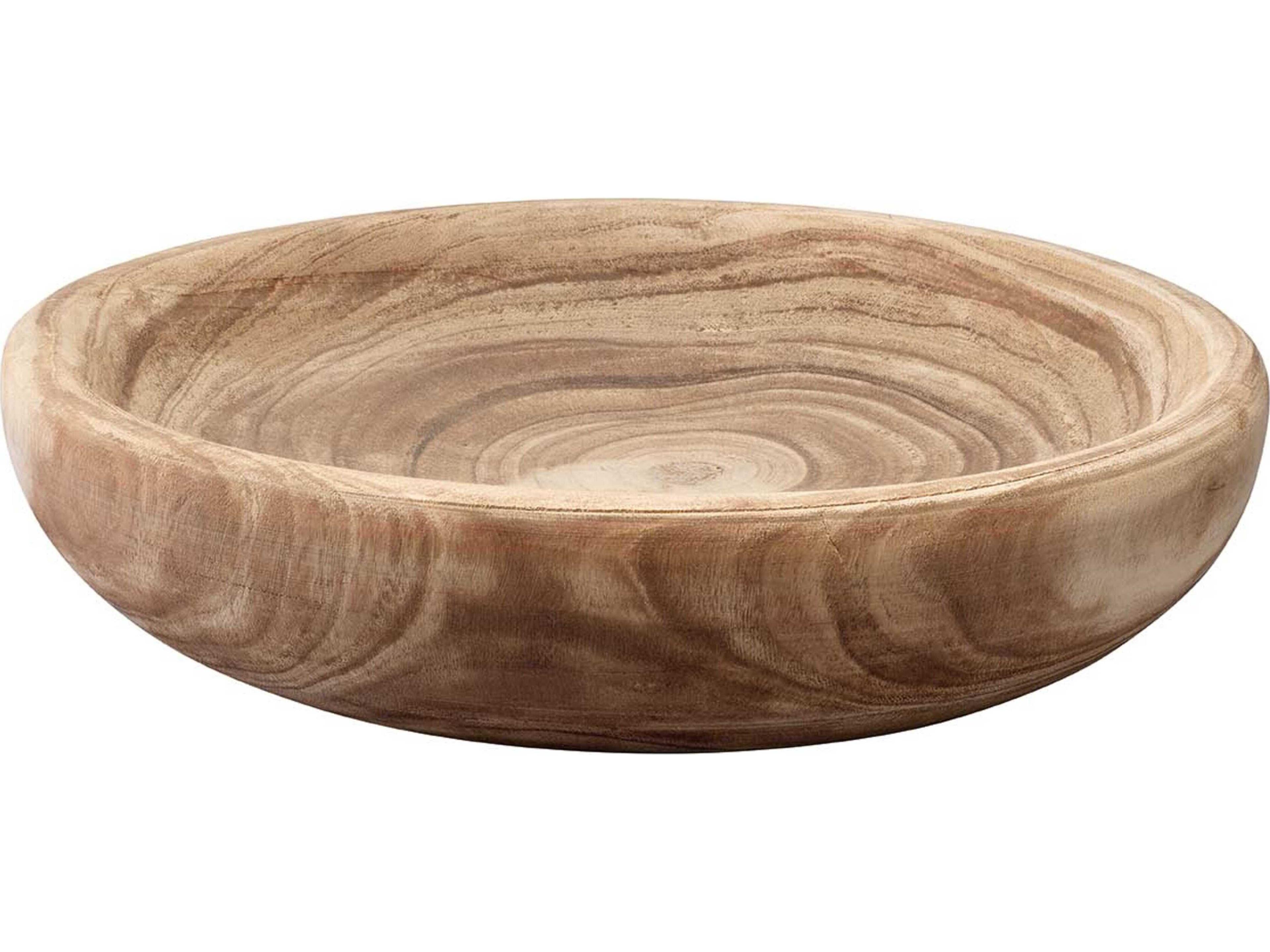 Jamie Young Laurel Natural Wood Decorative Bowl