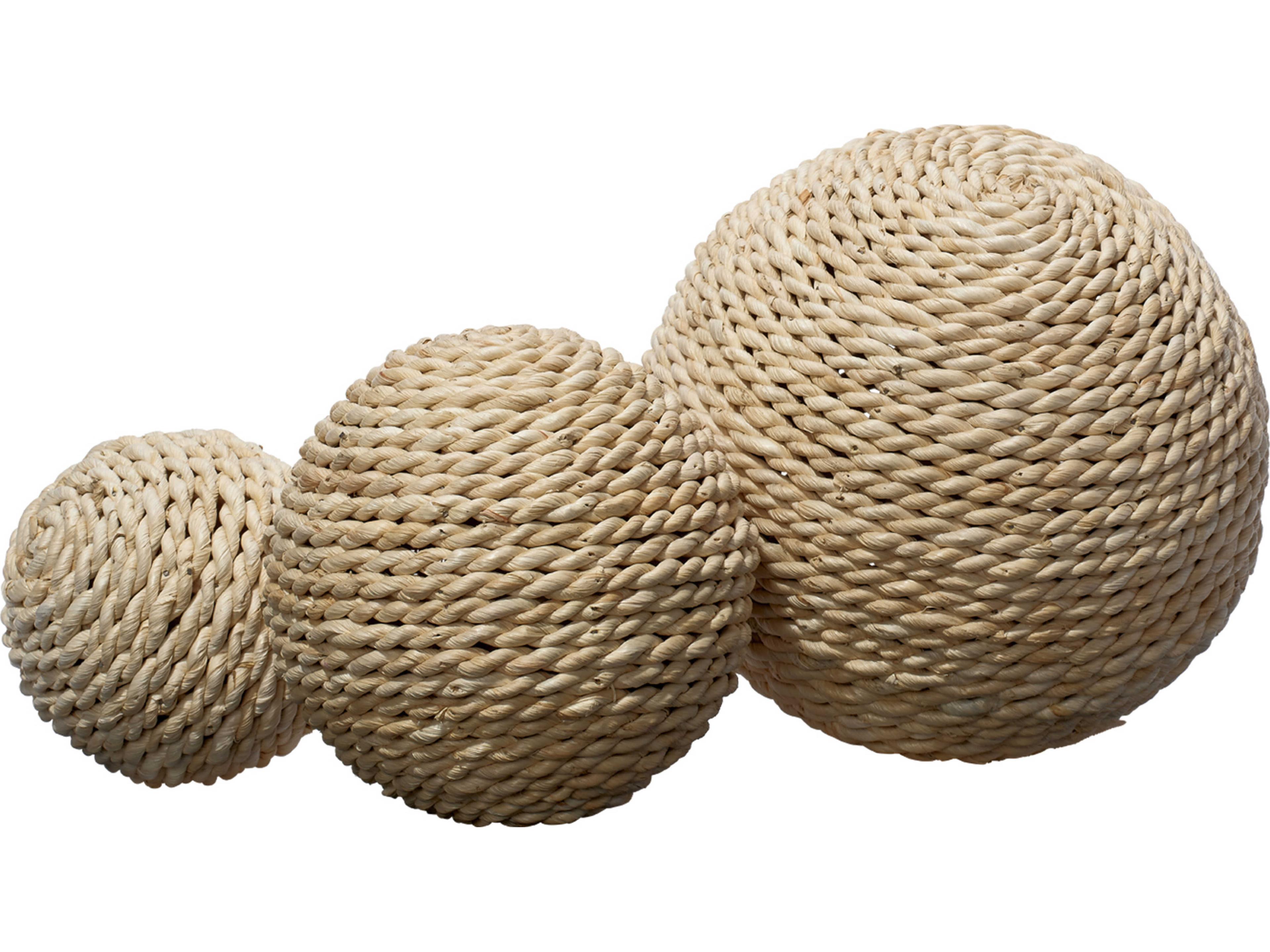Jamie Young Natural Malibu Balls Set of 3
