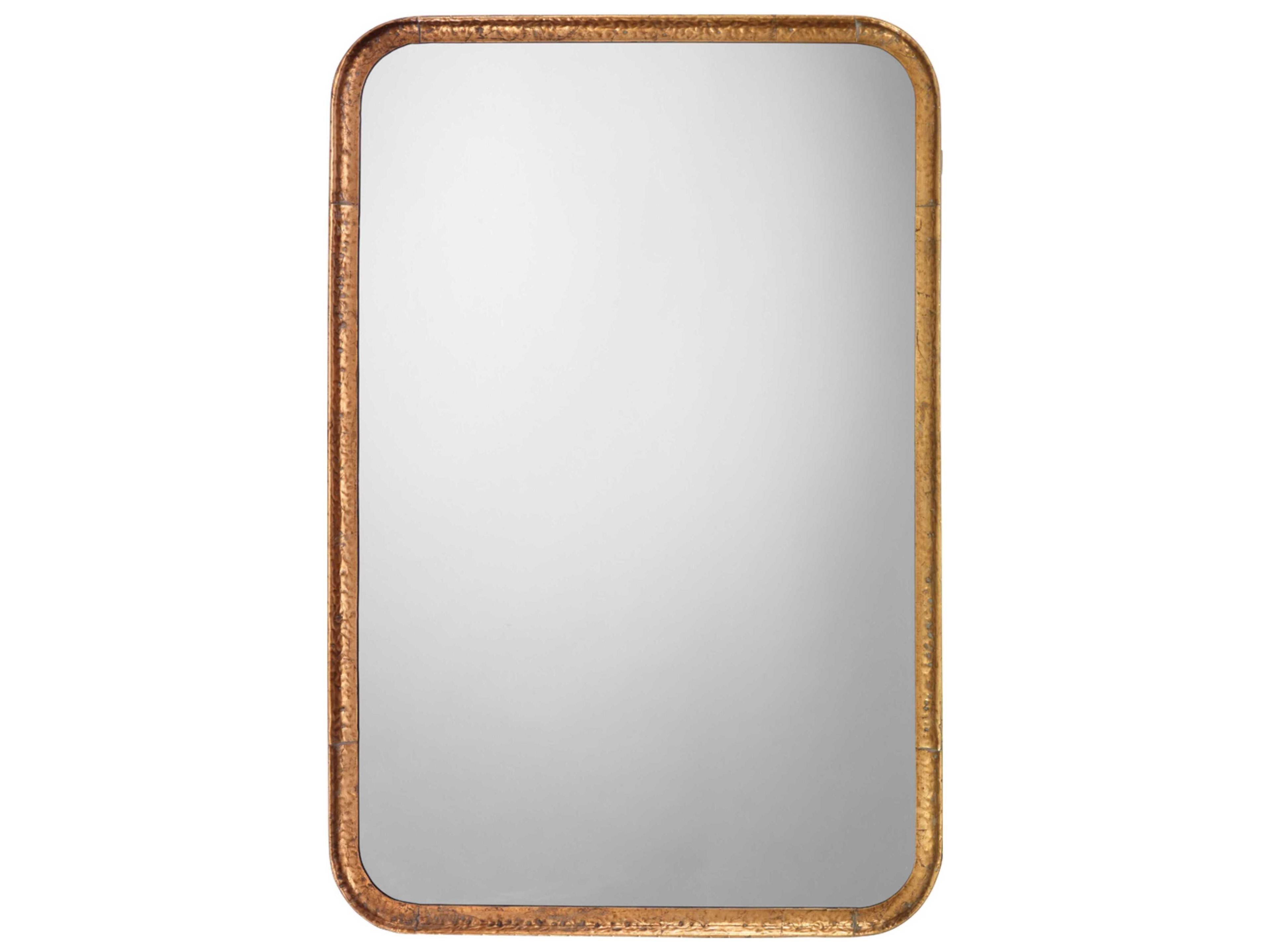 Jamie Young Gold Leaf Rectangular Wall Mirror