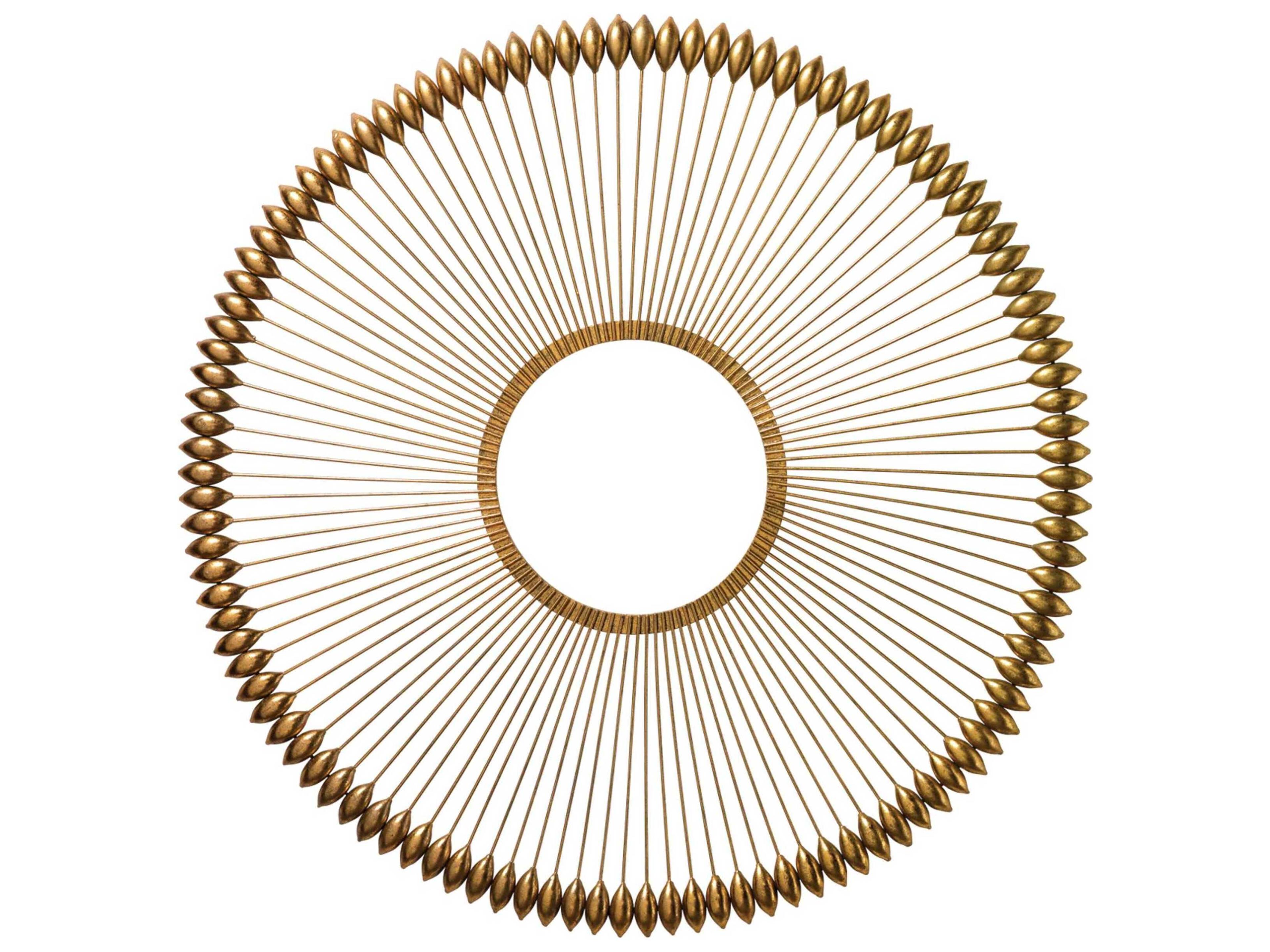 Jamie Young Illume Metal Gold Foil 36" Round Wall Art