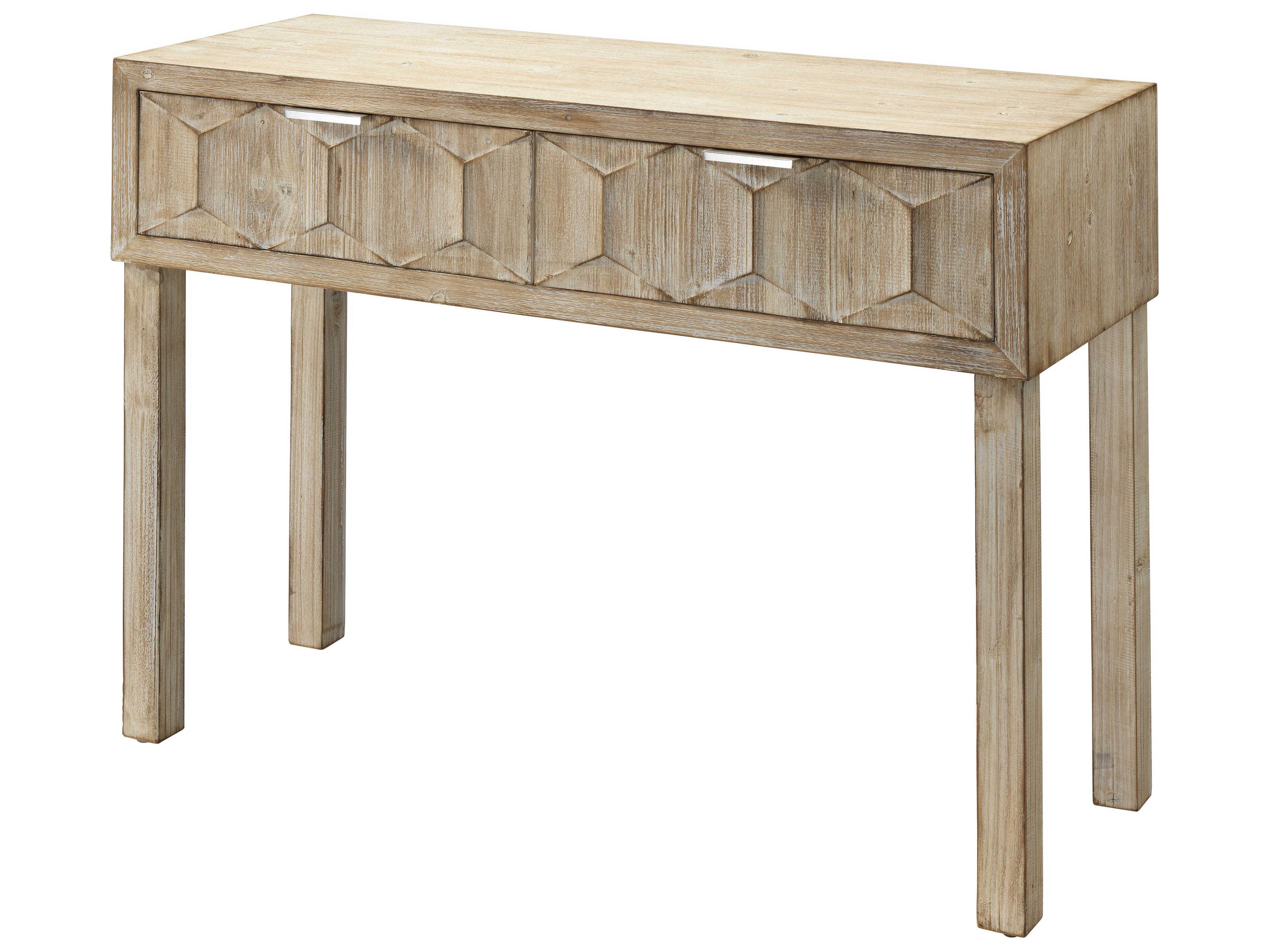 Jamie Young Juniper Rectangular Wood Grey Console Table