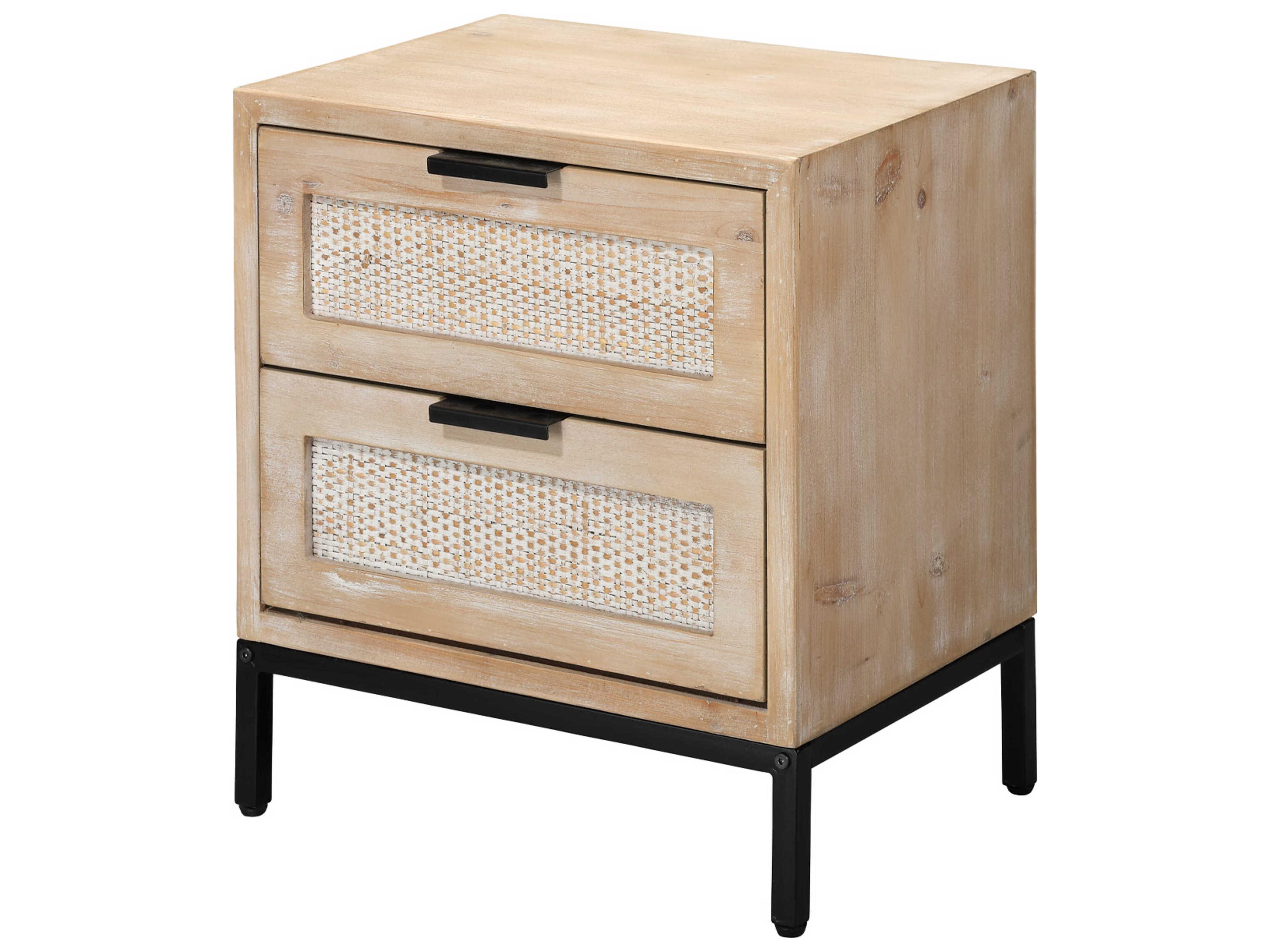 Jamie Young Reed Rectangular Wood Brown End Table