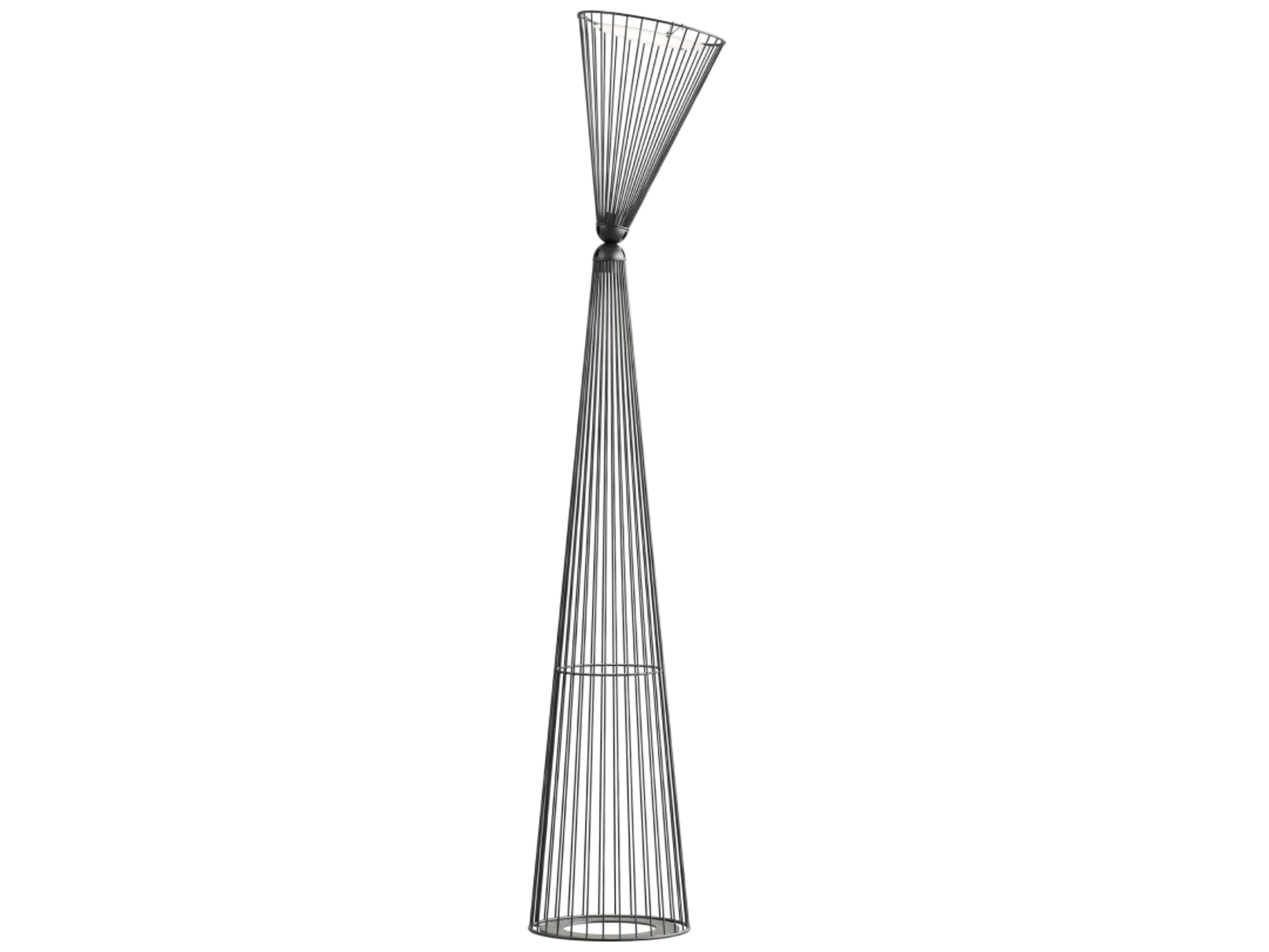 Karman Ikonika Matt Black Aluminum Floor Lamp